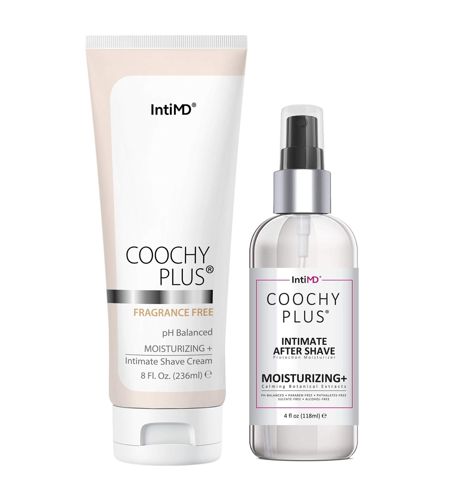 Coochy Plus Intimate Shaving Complete Kit - Fragrance Free | After Shave Protection Mist | Prevents Razor Burns & Ingrown Hairs - Buy Online on SooperMarket.com