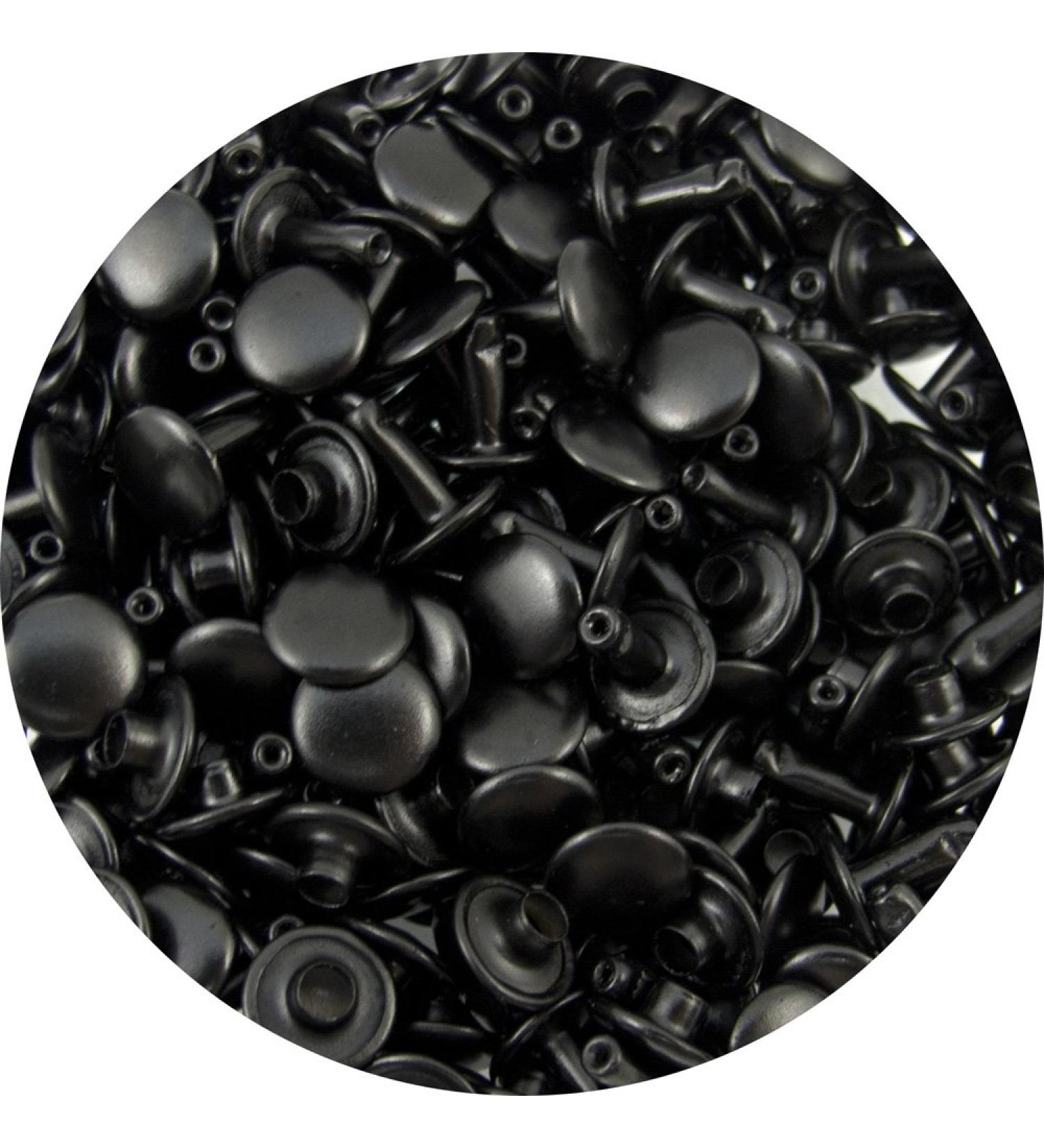 Springfield Leather Company Black Medium Double Cap Rivets 100pk - Unisex - Buy Online on SooperMarket.com