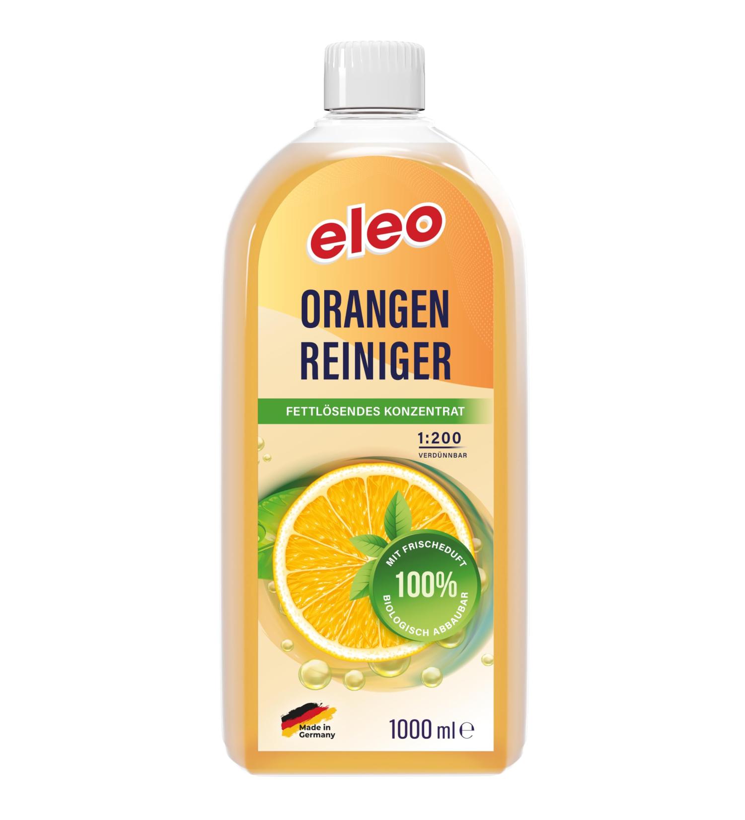 1 Liter Orange All-Purpose Cleaner - High Fat Solving Power for Windows Doors & Worktops - Concentrated Cleaning Agent (1 Pack) - Buy Online on SooperMarket.com
