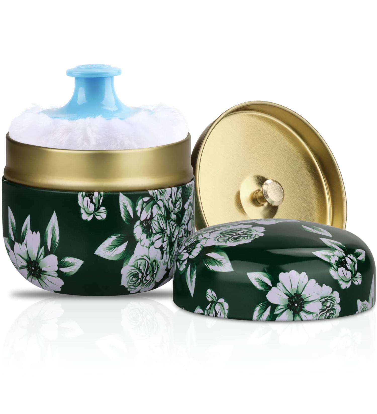 Body Powder Container with Powder Puff - Dusting Powder for Bath and Travel - Buy Online on SooperMarket.com