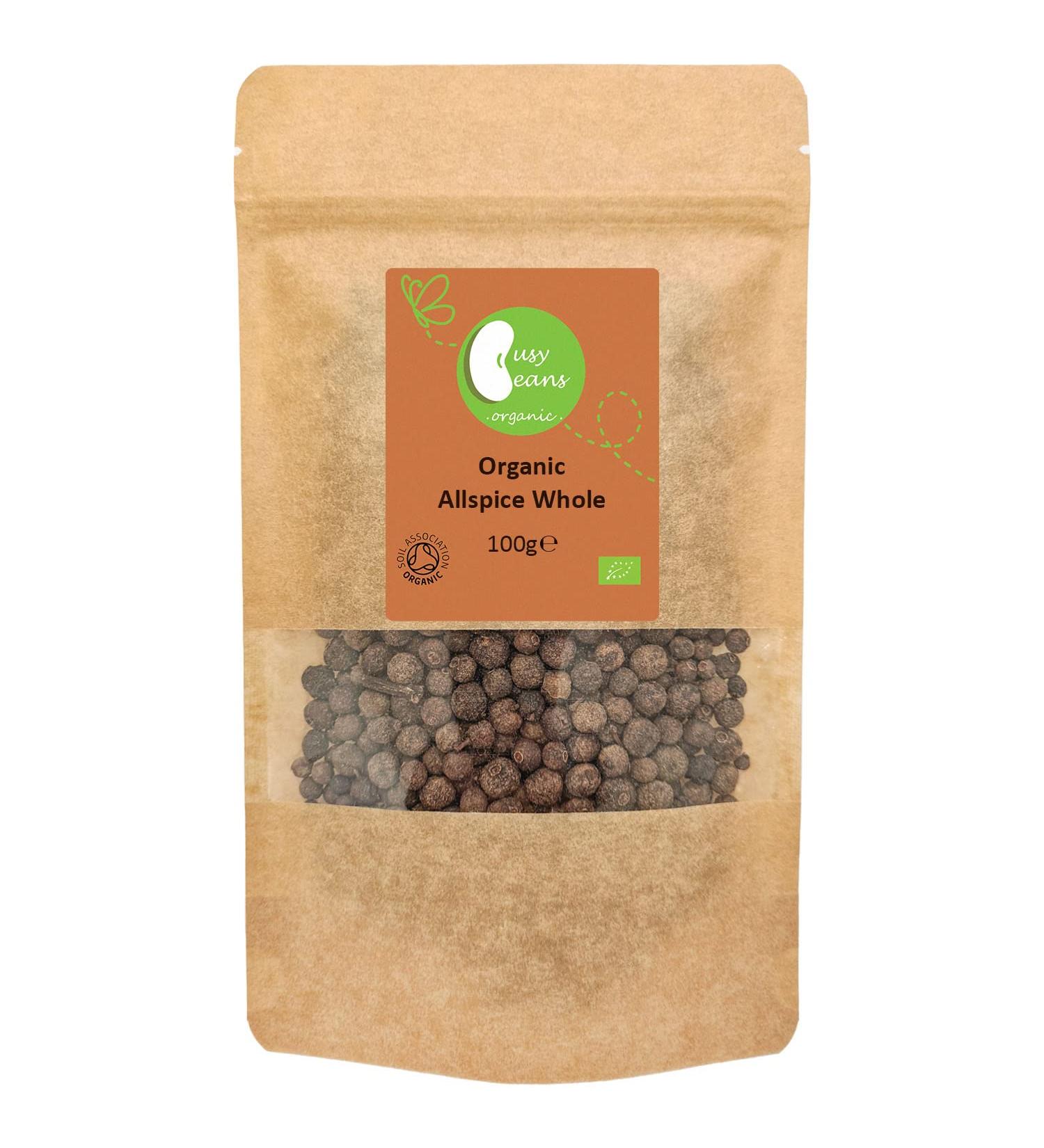 Certified Organic Allspice Whole (Pimento) by Busy Beans - 100g - Buy Online on SooperMarket.com