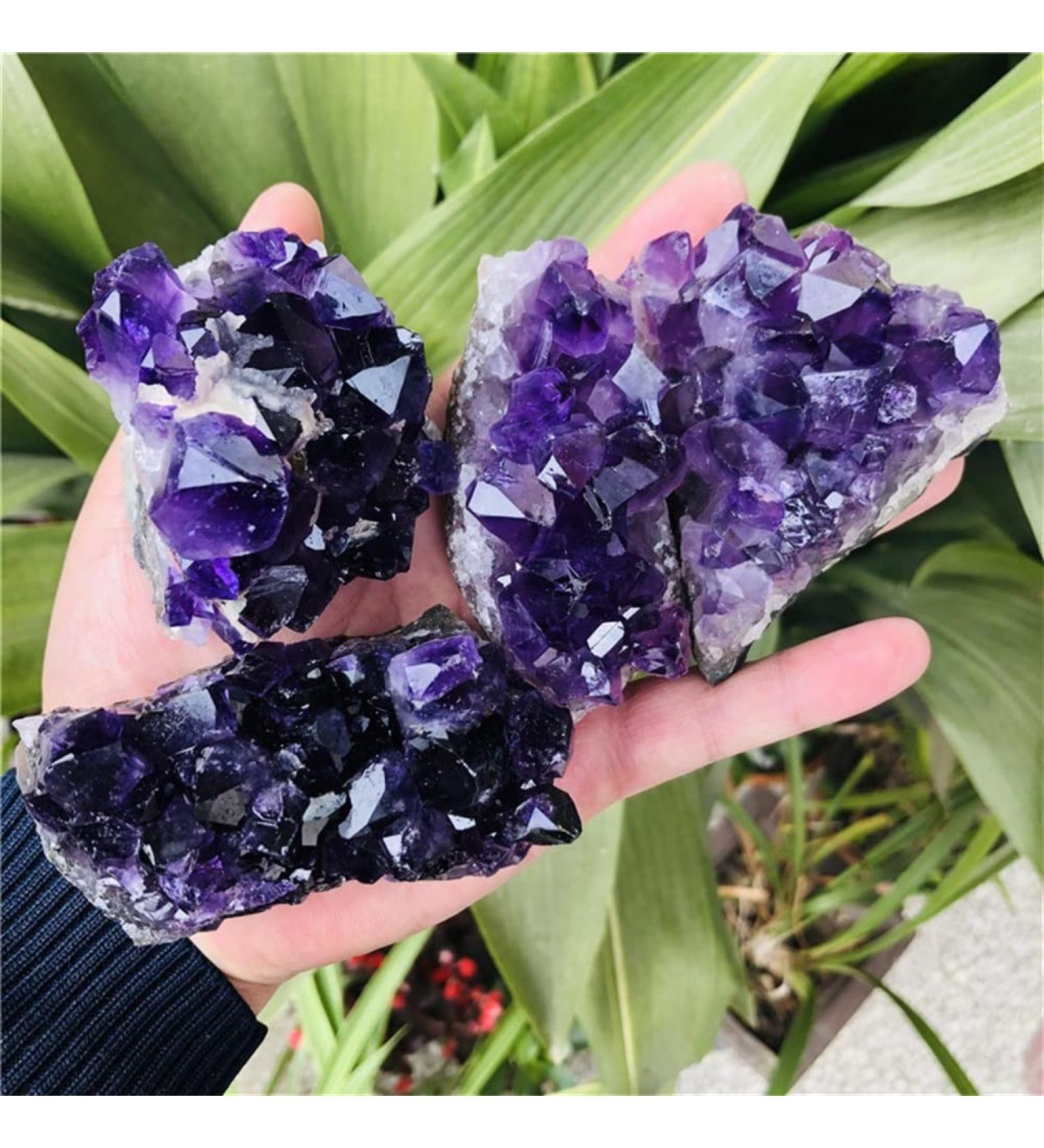 Home Decor Natural Dream Amethyst Quartz Crystal Cluster Specimen Gifts Natural Crystal Room Decoration FUZEGRDLI (Color : 90-100g Size : 1pc) 1pc 90-100g - Buy Online on SooperMarket.com