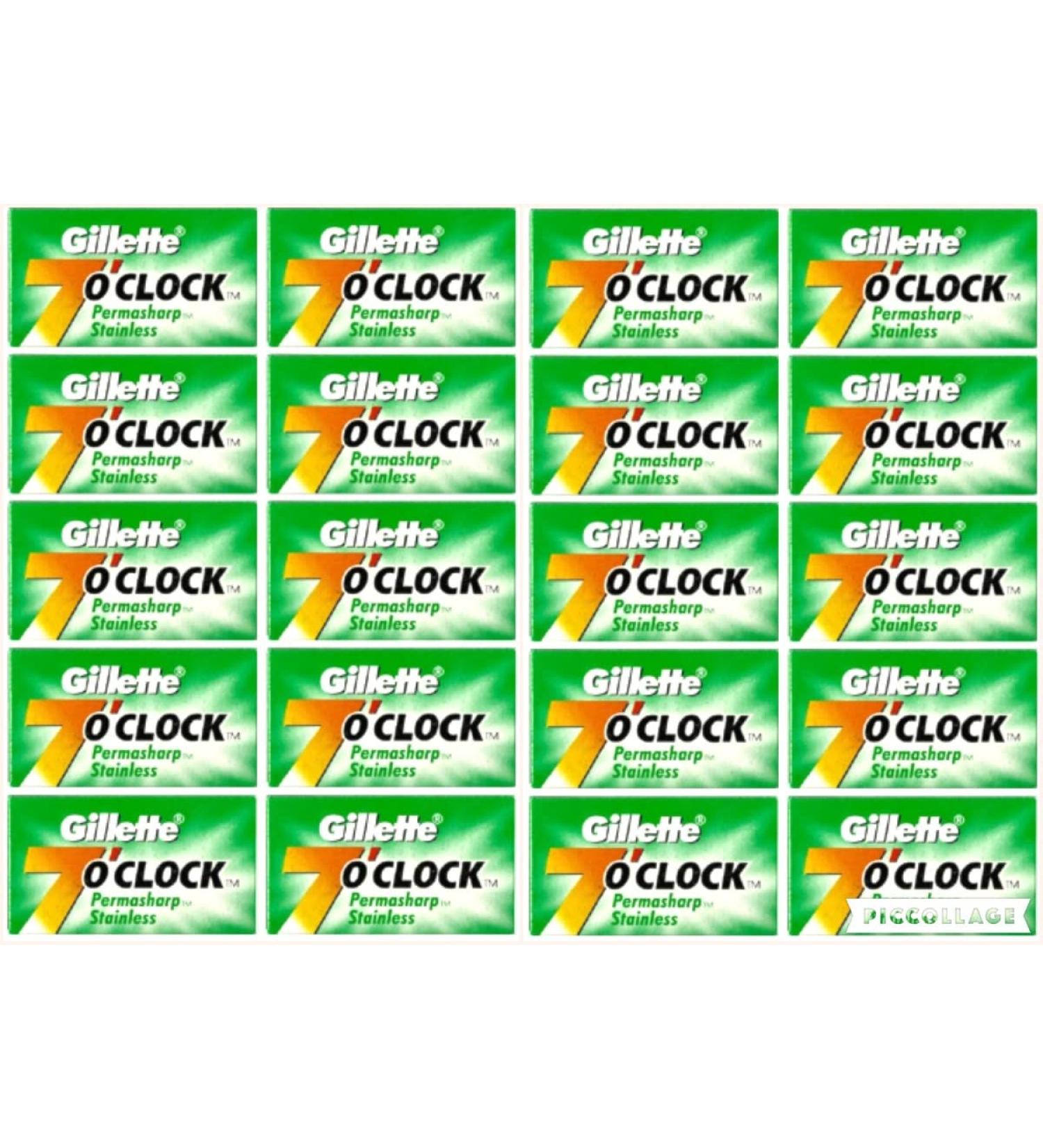 100 7 O'clock Super Stainless Double Edge Safety Razor Blades - High-Quality Shaving - International Shipping Available - Buy Online on SooperMarket.com