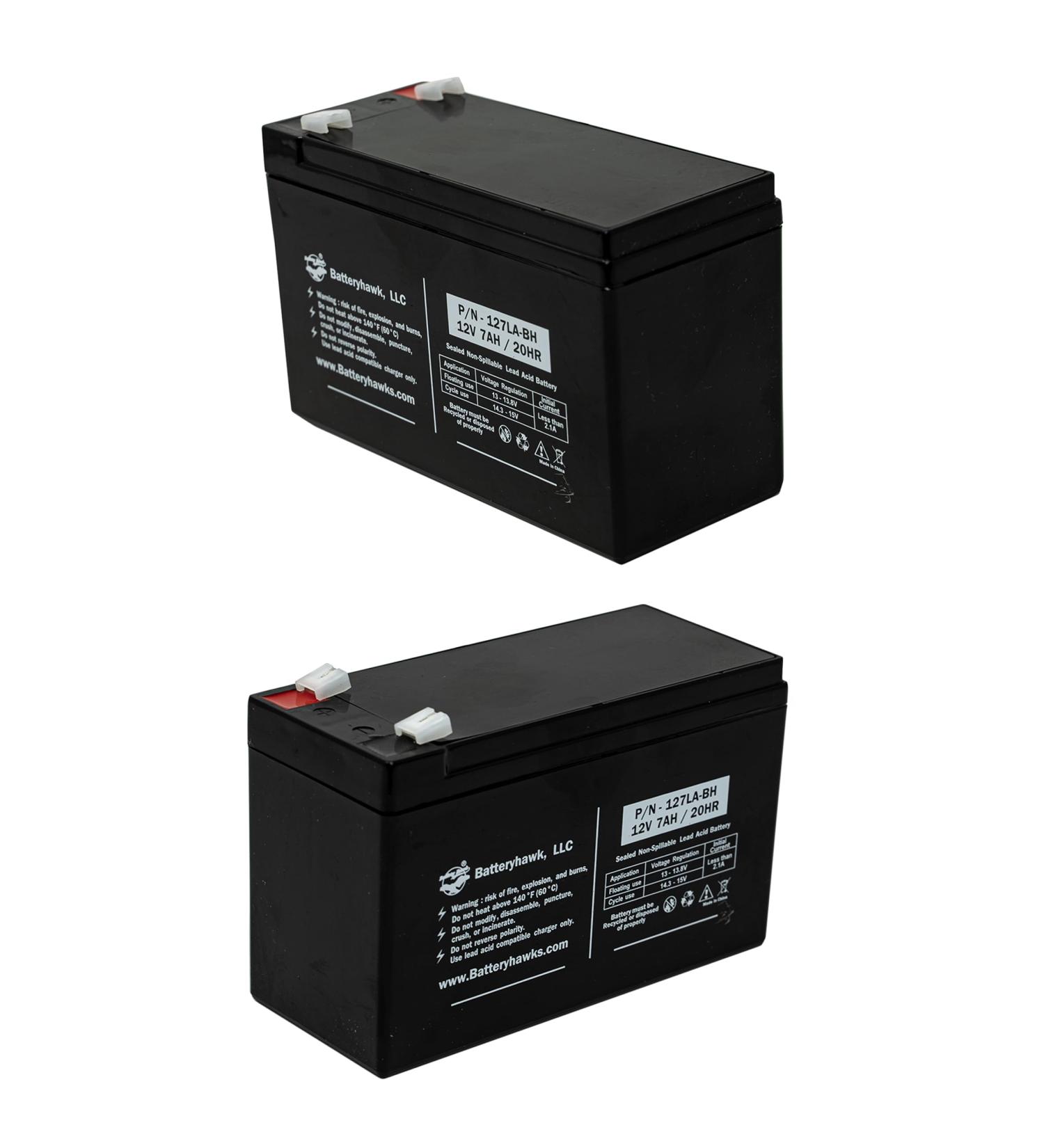 Buy 2 Pack UB1280 UB1270 SLA-7-12 12V 7AH Sealed Lead Acid Batteries - Fast International Shipping - Buy Online on SooperMarket.com