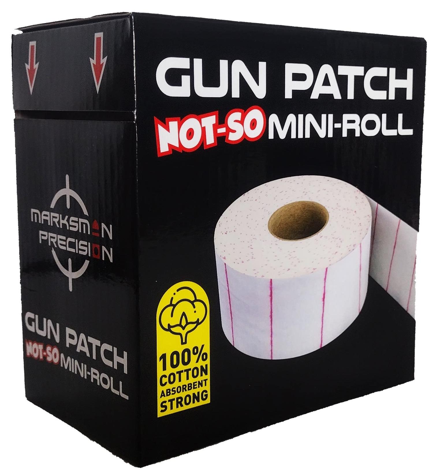 Marksman Precision Gun Patch Mini-Roll - 200 Absorbent Cotton Patches for Rifle, Handgun, Shotgun, and More - Buy Online on SooperMarket.com