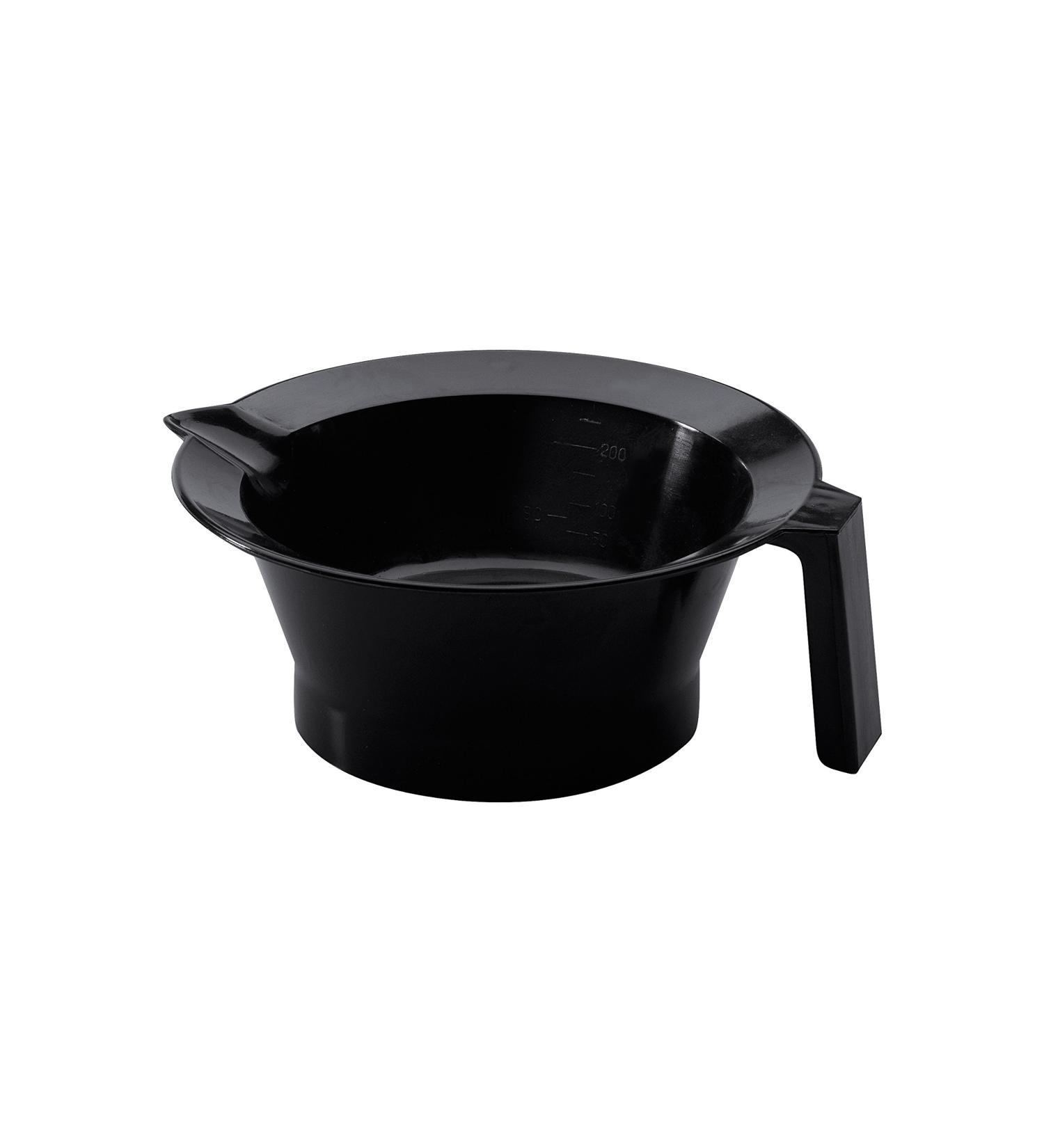 Comair 3011695 Colouring Bowl with Rubber Ring Plus Handle Black