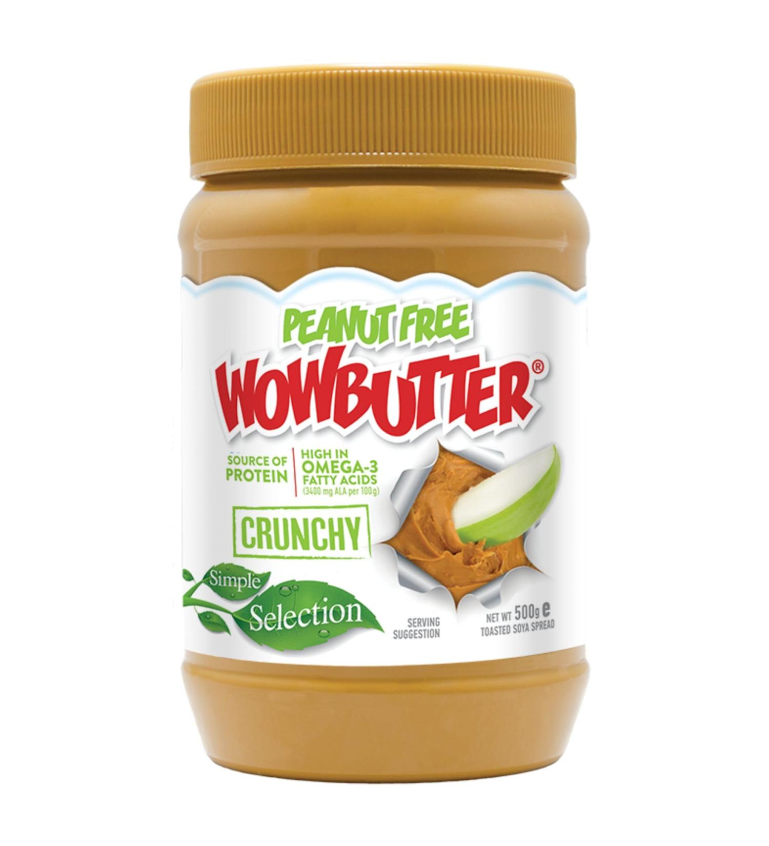 WOWBUTTER Crunchy Toasted Soya Spread - Tastes Like Peanut Butter - Nut-Free Vegan Gluten Free Halal & Kosher Protein Spread - 7g Plant Protein 1000mg Omega-3 per Serving All-Natural (1) - Buy Online on SooperMarket.com