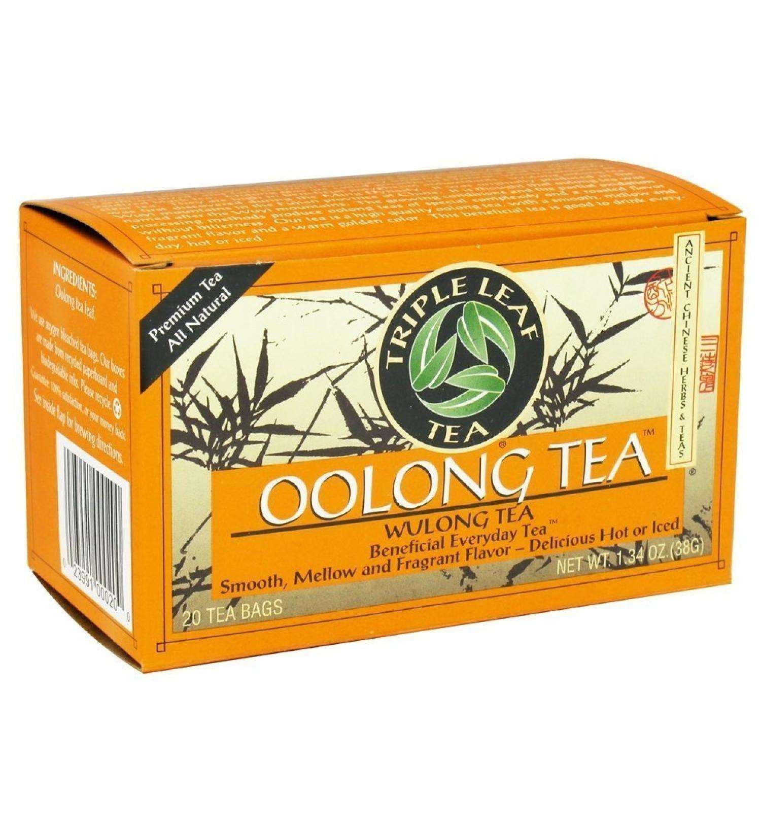 Triple Leaf Tea - Oolong Tea Bags Wulong Tea Semi-Oxidized 20 Tea Bags - Buy Online on SooperMarket.com