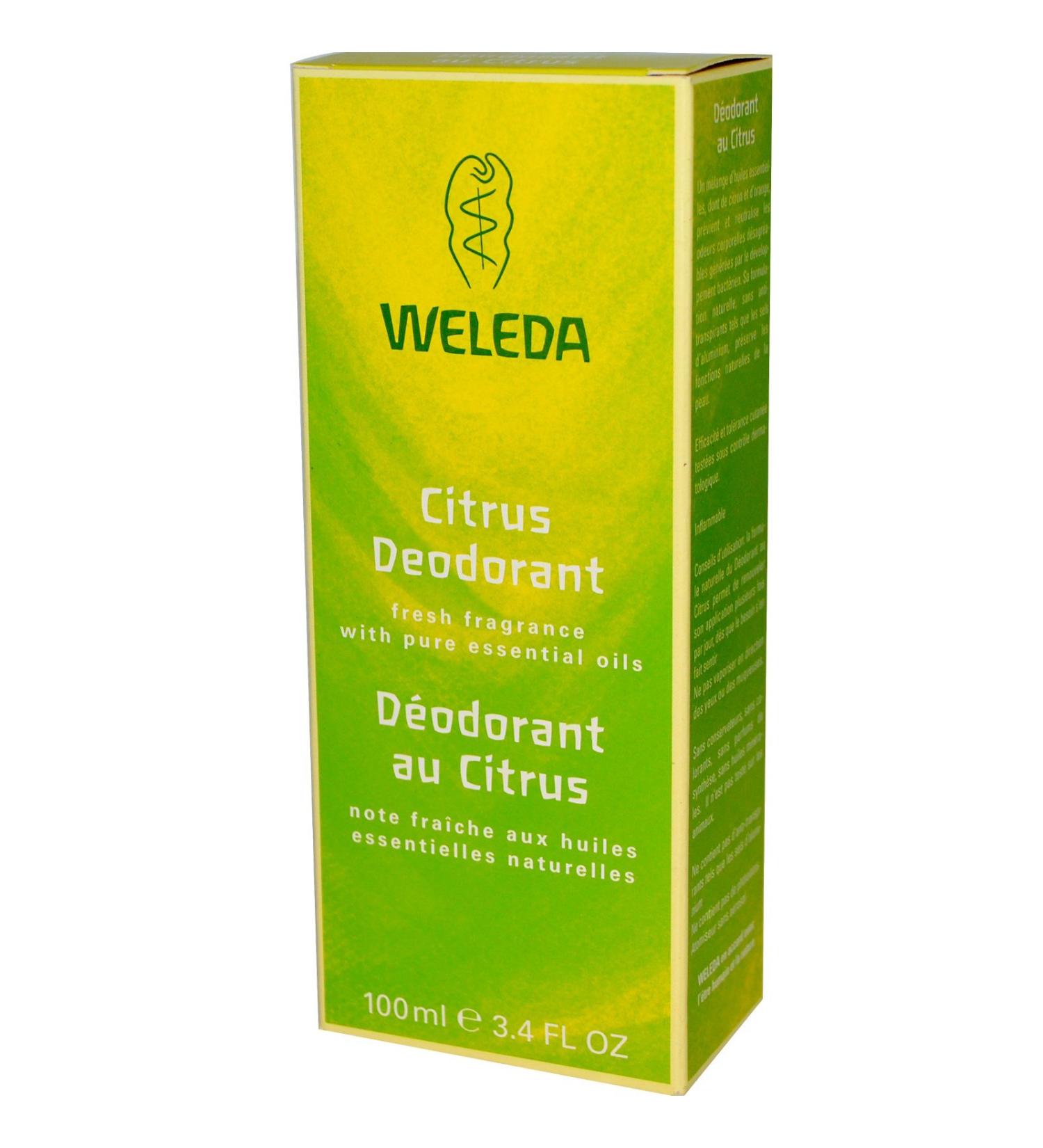 Weleda Citrus Deodorant 3.4 FL Oz - Pack of 2 | Natural, Long-lasting Freshness - Buy Online on SooperMarket.com