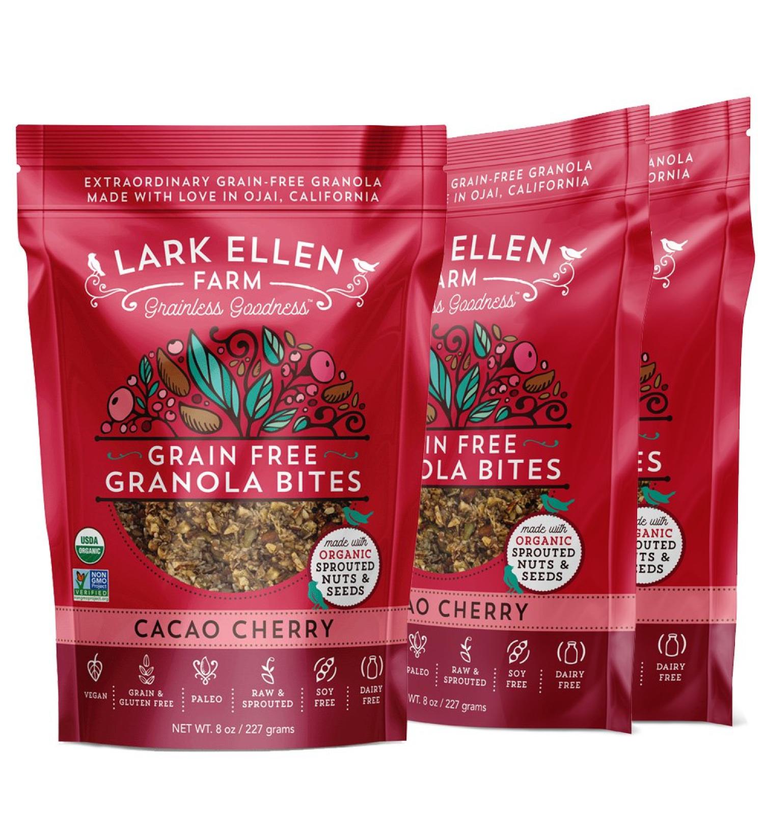 Lark Ellen Farm Organic Paleo Granola Bites - Cacao Cherry 8 oz (Pack of 3) - Buy Online on SooperMarket.com