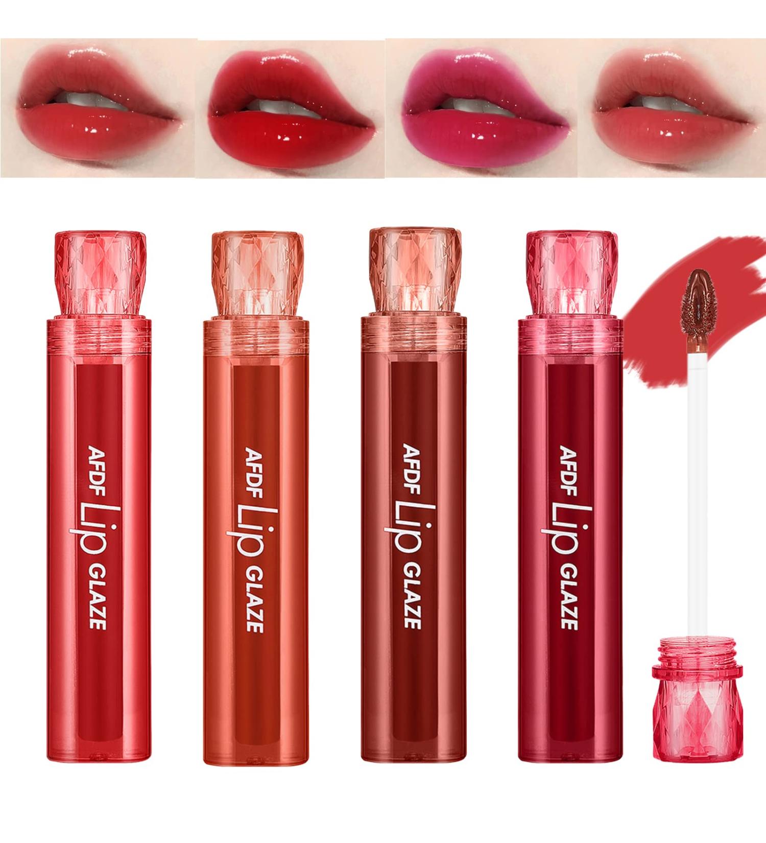 Pearlescent Plumping Lip Oil Set | Hydrating Lip Gloss Tint for Glowy Lips | Moisturizing & Non-Sticky Lip Stain - Buy Online on SooperMarket.com