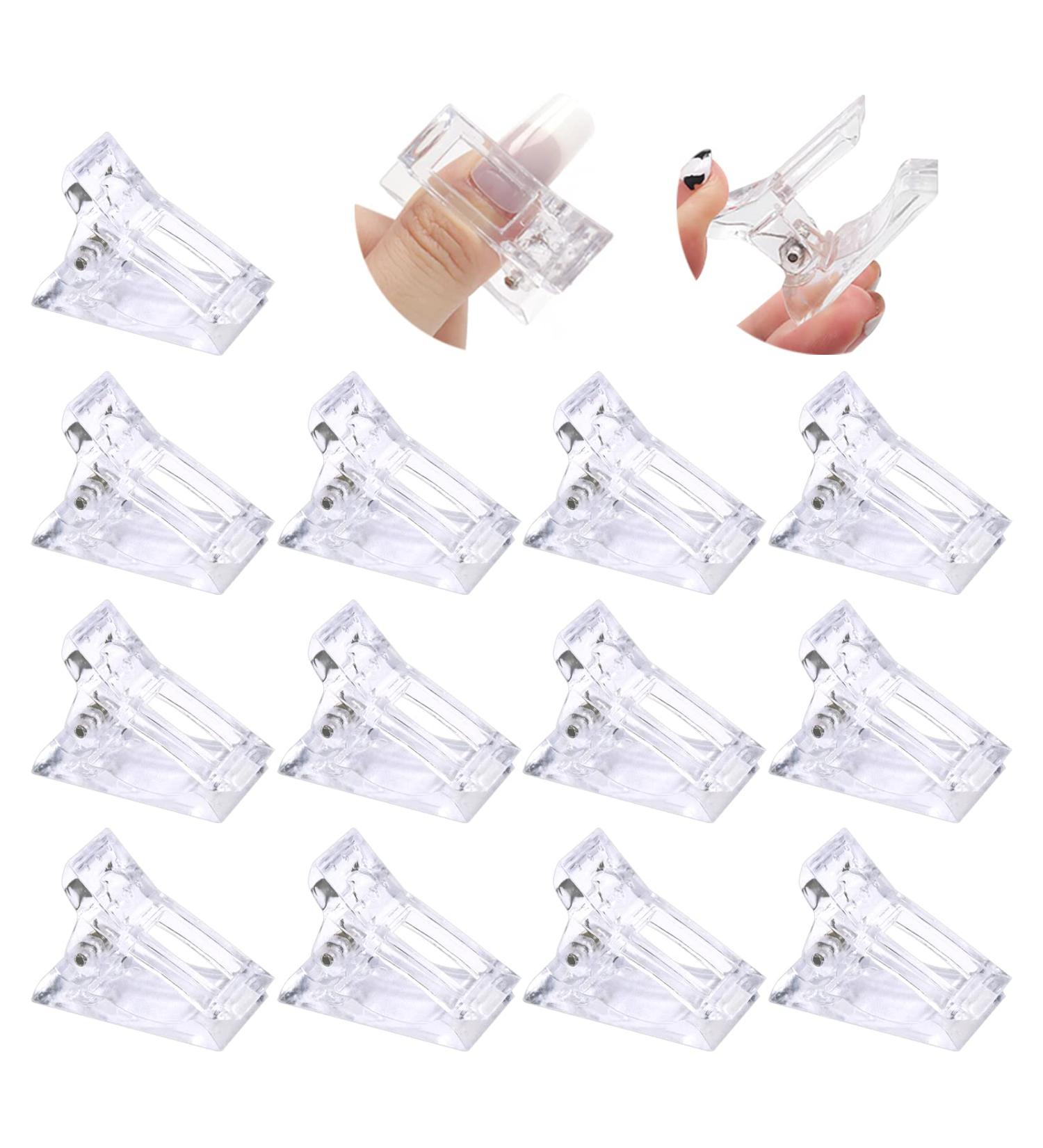 Sularpek 13 Pcs Nail Tips Clip - Gel Nail Clamps for Quick Building Nail Extension - DIY Manicure Nail Art Tool - Buy Online on SooperMarket.com