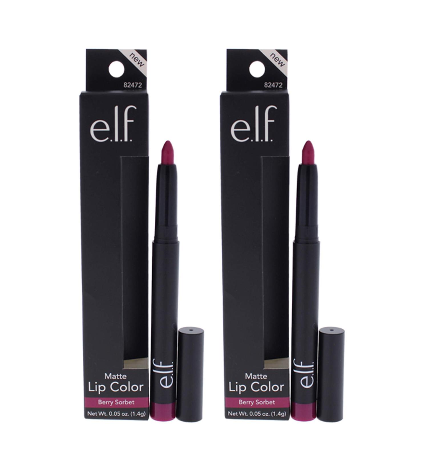 Elf 82472 Matte Lip Color Size .05 O Elf 82472 $3 Matte Lip Color Berry Sorbet .05 Oz
