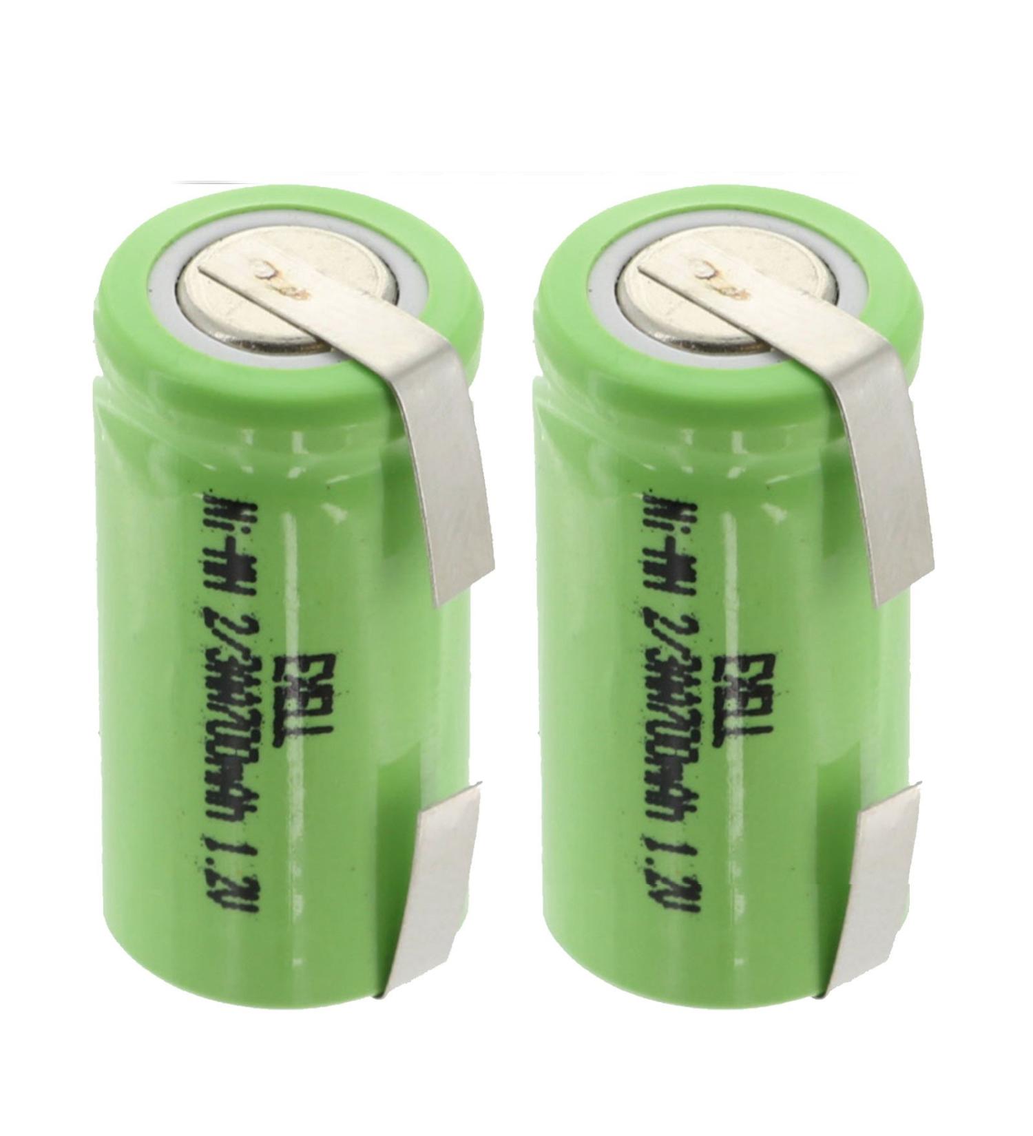 Buy 2x Exell 2/3AA NiMH 700mAh Rechargeable Batteries - Perfect for Capacitors Shearing Devices Miner Lamps & Helmet Lights - International Shipping Available - Buy Online on SooperMarket.com
