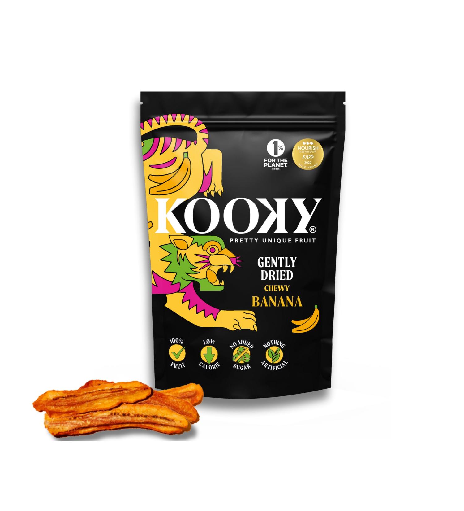 Kooky Gently Dried Banana Sharing Pack | No Added Sugar Dried Tropical Fruit Snacks for Kids and Adults | Food on The Go | Delicious Sugar-Free Healthy Snack | 380g - Buy Online on SooperMarket.com