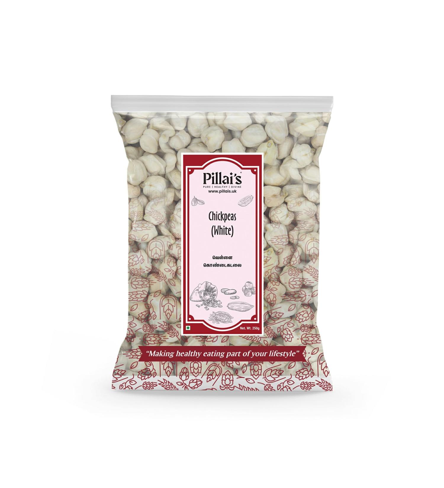 Pillai's Chickpeas (White) - 250 grams - Buy Online on SooperMarket.com
