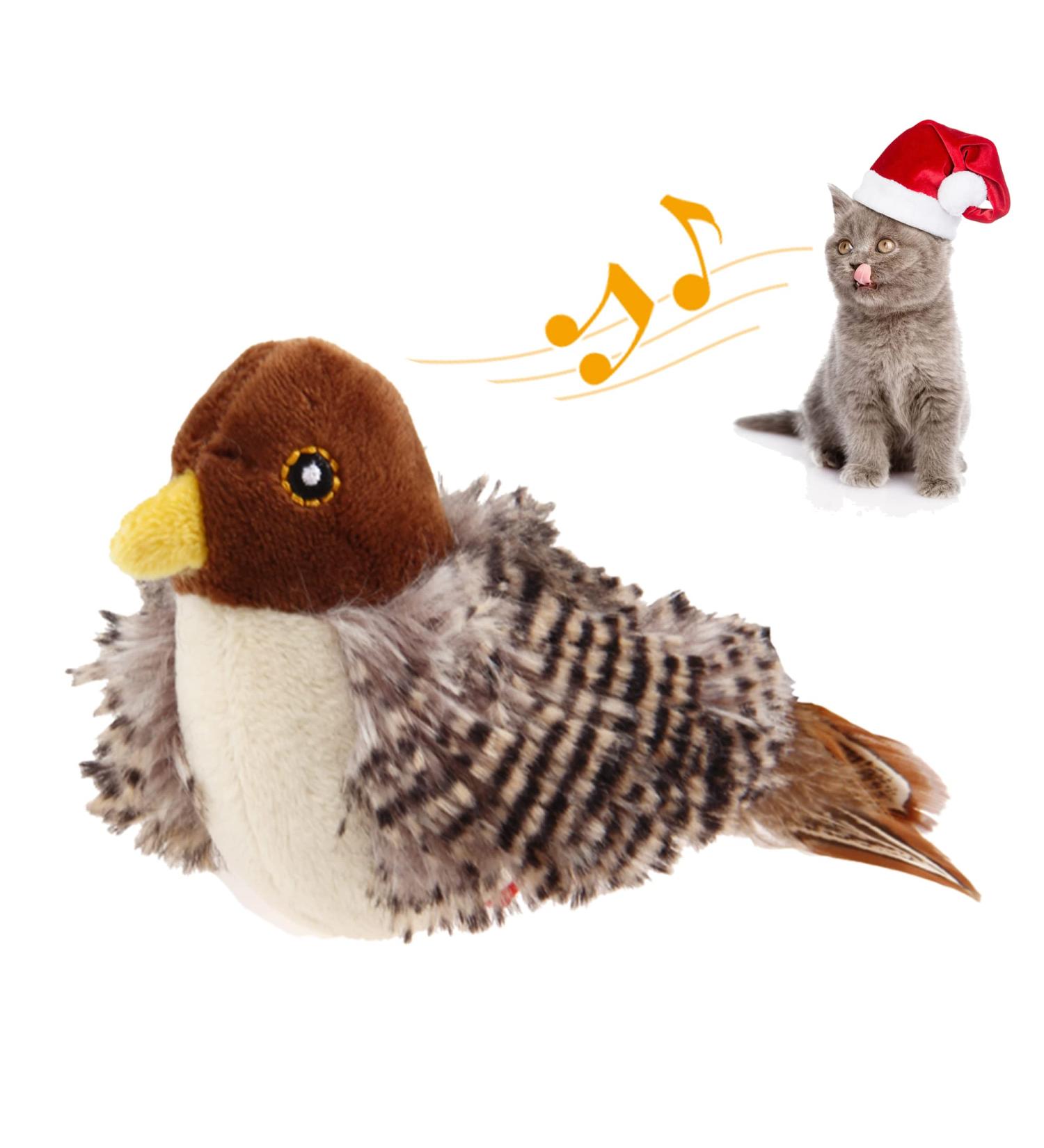 GiGwi Interactive Cat Feather Toy with Melody Chaser and Squeaky Bird - Plush Toys for Indoor Cats - Buy Online on SooperMarket.com