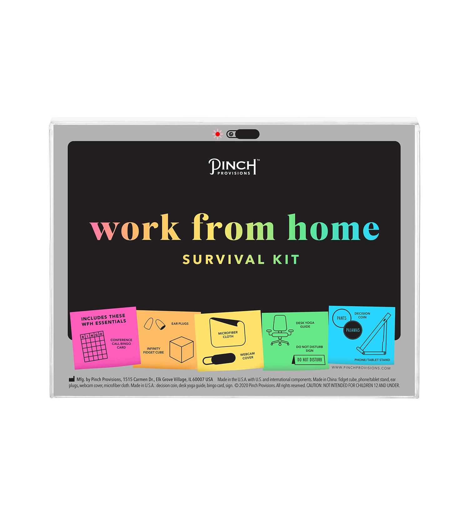 Pinch Provisions Work from Home Survival Kit 9 Essentials for Productivity | Compact Multi-Functional Metal Kit | International Shipping Available - Buy Online on SooperMarket.com