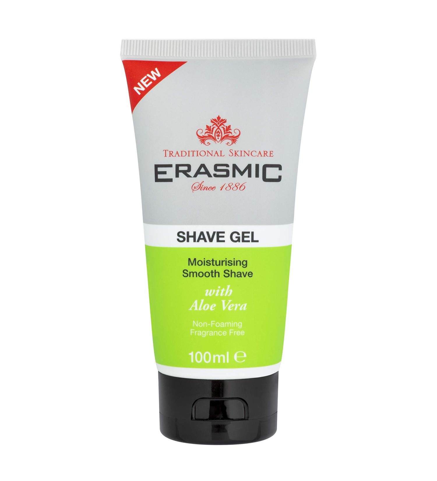 Erasmic Moisturising Aloe Vera Shave Gel 100ml | Smooth Shaving Experience - Buy Online on SooperMarket.com