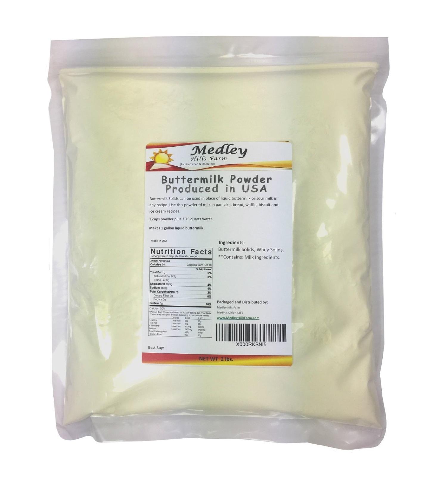 Premium Buttermilk Powder 2 lbs - Made in USA | High-Quality Dairy Product - Buy Online on SooperMarket.com