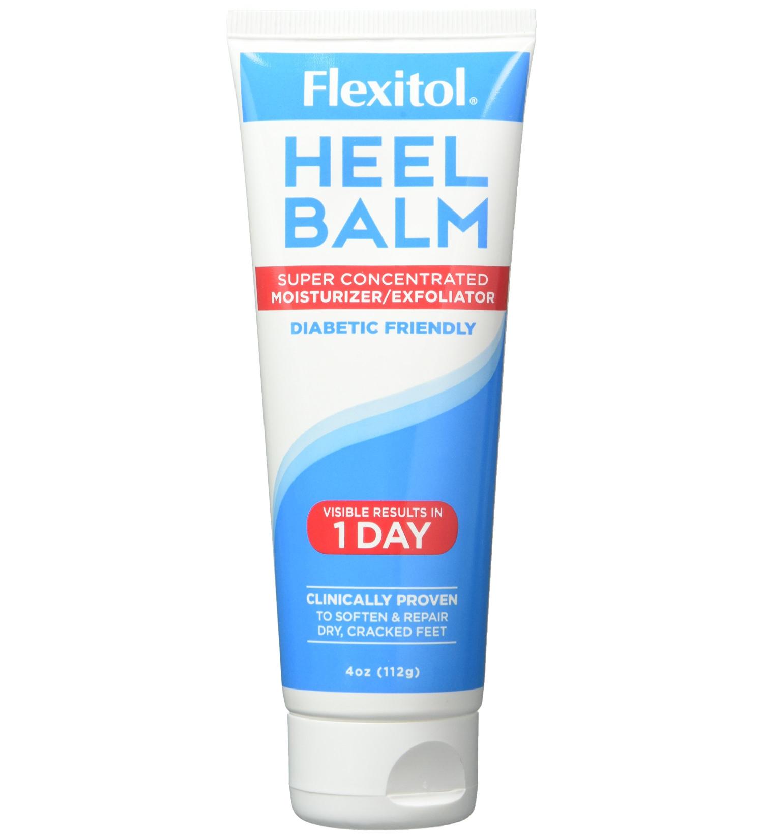 Flexitol Heel Balm 4 Oz Tube (Pack of 2) - Moisturizing Foot Cream for Rough & Cracked Heels/Feet. Diabetic Safe & Effective - 4 Ounce (Pack of 2) - Buy Online on SooperMarket.com
