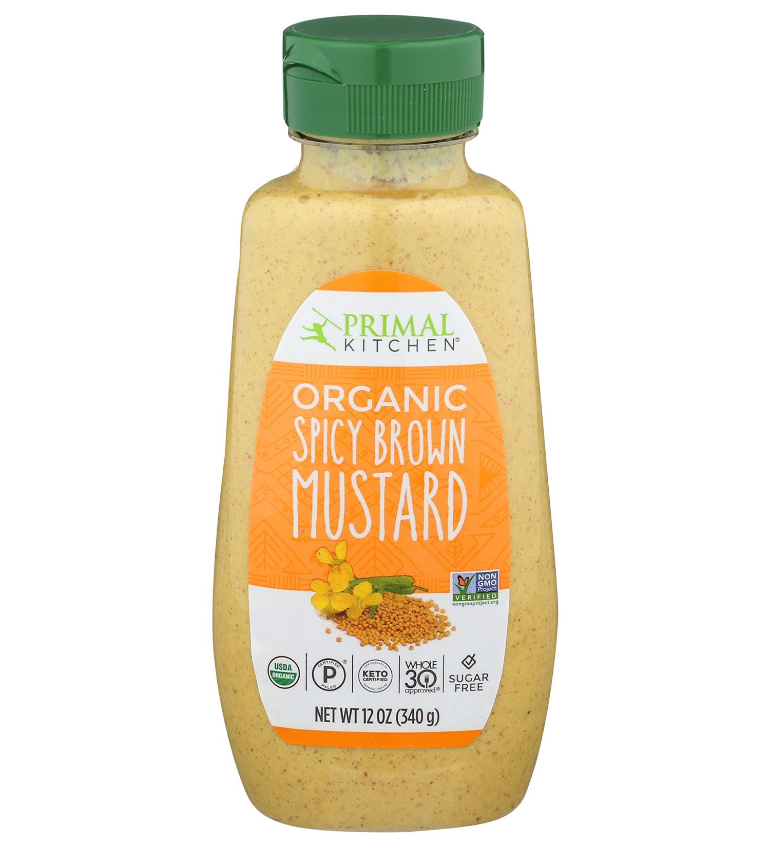 Primal Kitchen Spicy Brown Mustard 12 oz - Organic & Paleo-Friendly - Buy Online on SooperMarket.com