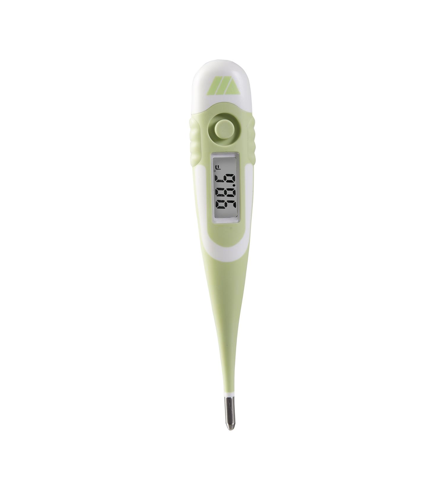 MABIS 9-Second Waterproof Digital Thermometer | Flexible Tip for Fast Readings | Oral, Rectal, Underarm | Babies, Children, Adults | Green - Buy Online on SooperMarket.com