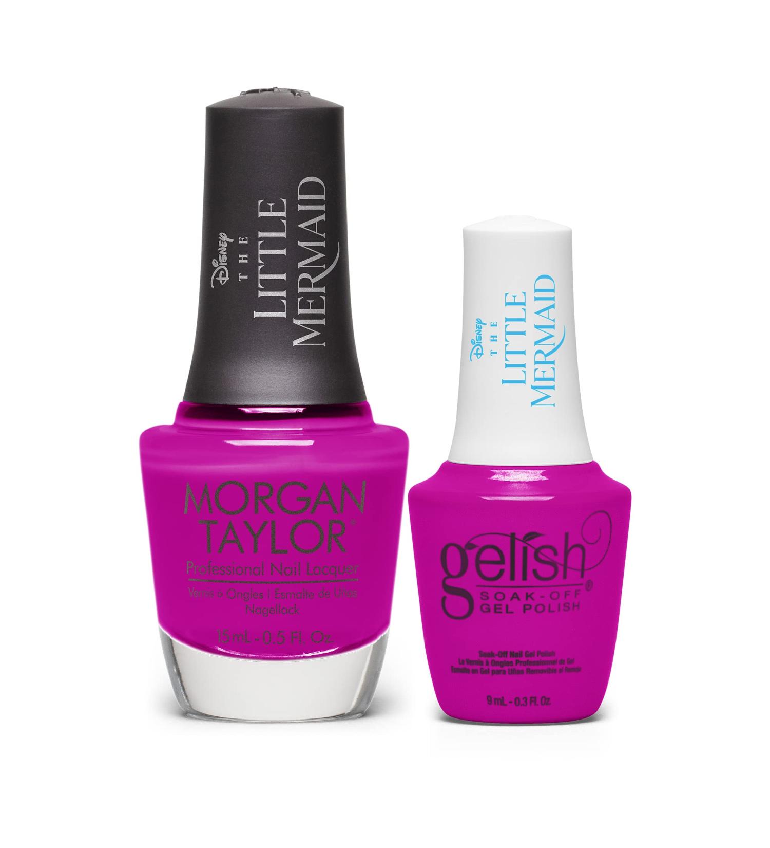 Morgan Taylor & Gelish Little Mermaid Collection Purple Nail Set - You Octopi My Heart | Nail Polish Duo for a Splash of Color - Nail Kits Duo - Buy Online on SooperMarket.com