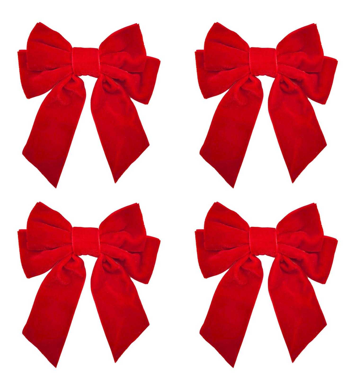 Niuhong 4 Pieces Large Bow Hair Clips Fabric Hair Bow Women Hair Clips Ponytail Holder Girls Bow Tie Hair Bows Clips Hair Bow Headband Velvet Bow Hair Clips Hair Band Red - Buy Online on SooperMarket.com