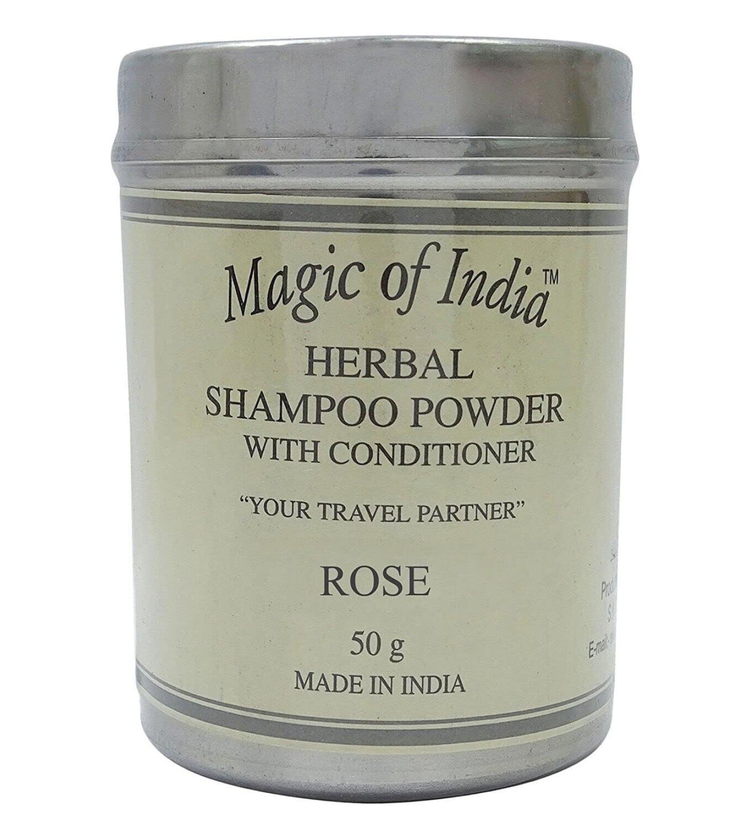RSGM Magic Of India Herbal Rose Shampoo Powder With Conditioner - 50g - Buy Online on SooperMarket.com
