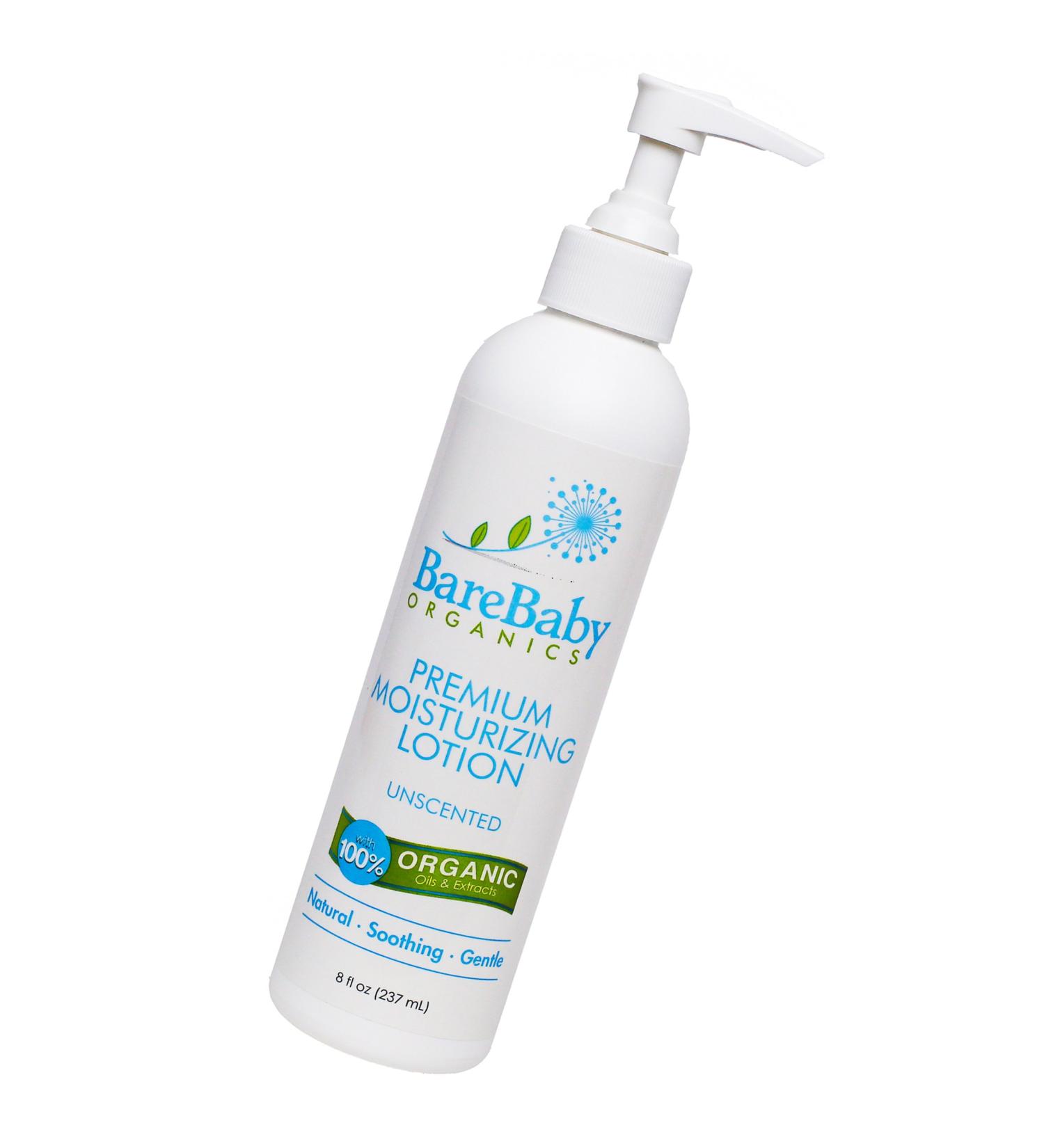 Organic Baby Lotion - Fragrance-Free, Eczema-Friendly Moisturizer for Sensitive Skin | Aloe Vera, Coconut Oil, Shea Butter | Gluten-Free, 8oz - Buy Online on SooperMarket.com