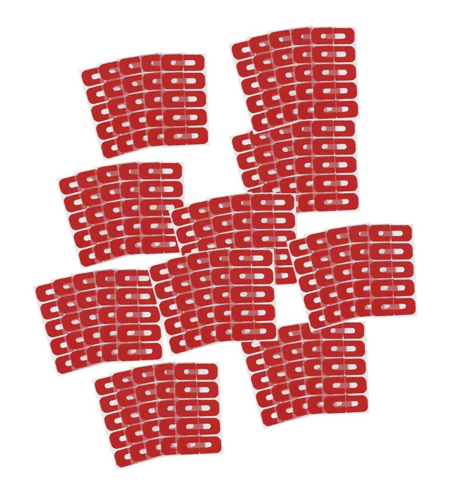 POFET 50pcs Red Disposable Peel Off Tape | Nail Art Leak-proof Skin Barrier Polish Protector Cover Guard - Perfect for Manicures - Buy Online on SooperMarket.com