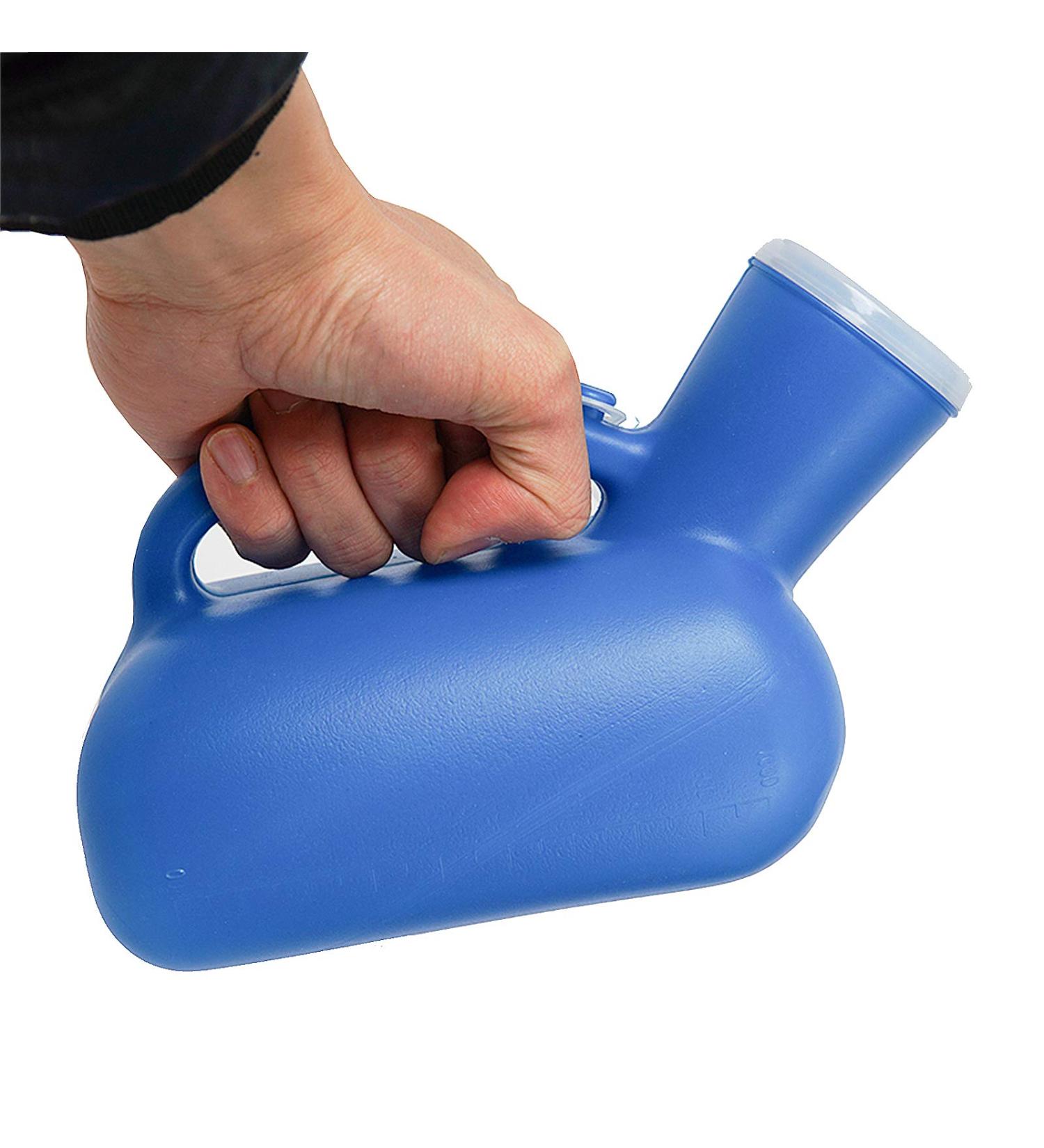 Men's Urinal with Hand held Portable Urine Cup 1000ML Male Urinal Portable Mens Potty Pee Bottle Collector Travel Toilet - Buy Online on SooperMarket.com