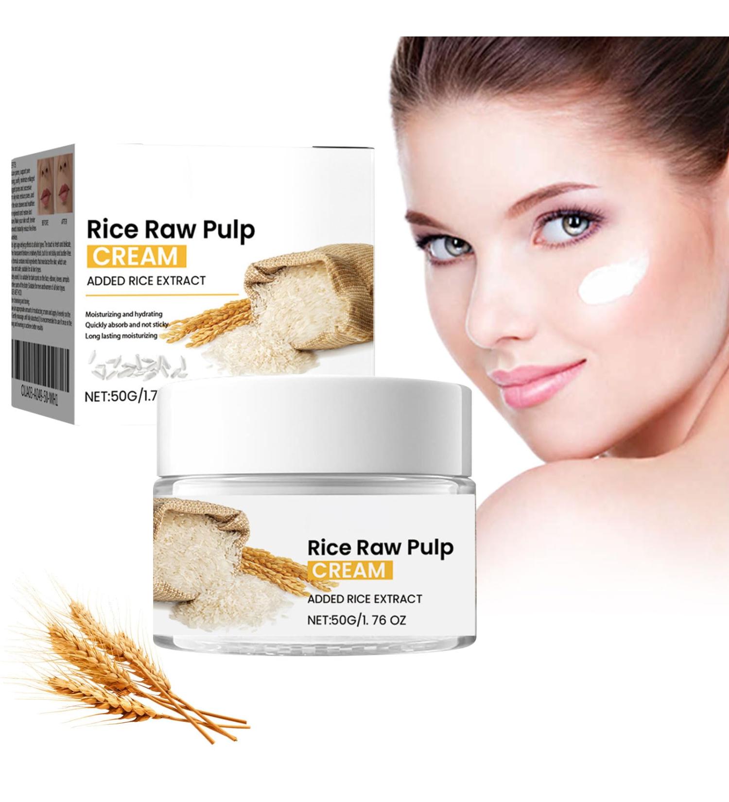 Rice Raw Pulp Face Cream Rice Cream Face Repair the Skin Barrier Moisturising Rice Moisturising Cream for Dry and Sensitive Skin dami - Buy Online on SooperMarket.com