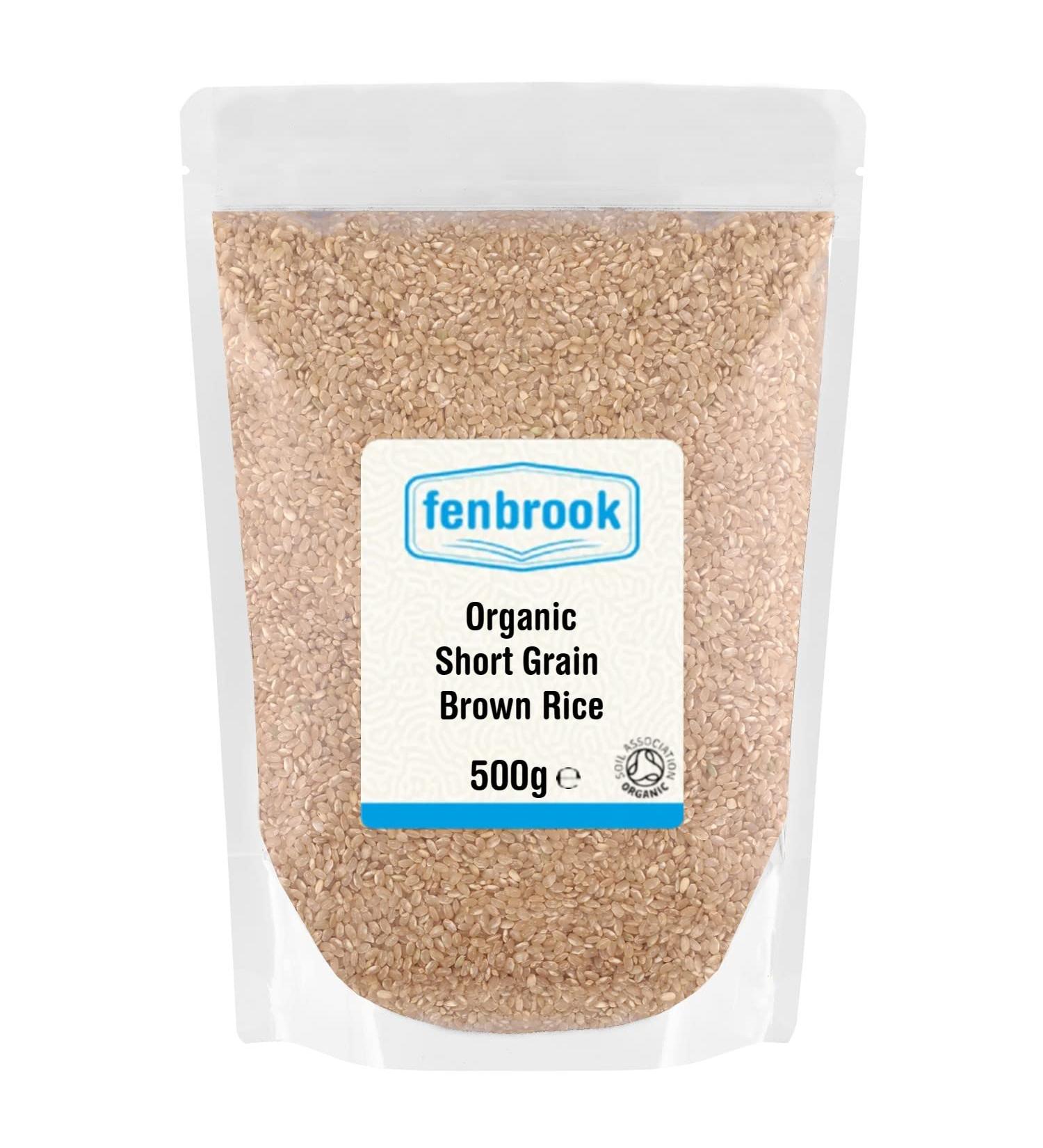 Organic Short Grain Brown Rice 500g | Certified Organic by Fenbrook Organic - Buy Online on SooperMarket.com