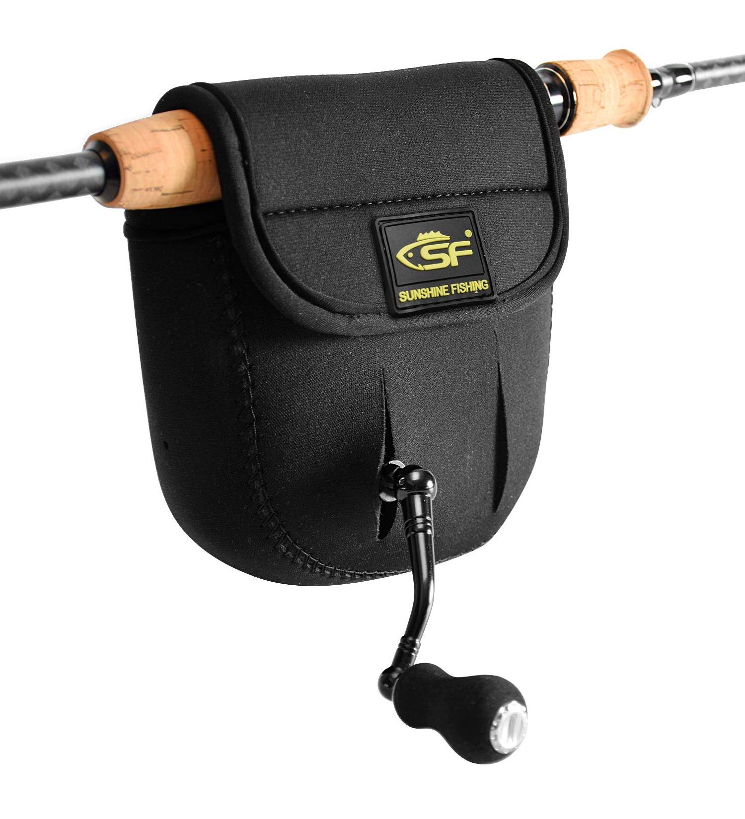 SF Spinning Reel Cover Case Bag Pouch Glove - Fits 1000-3000 Series Reels - Black - Buy Online on SooperMarket.com