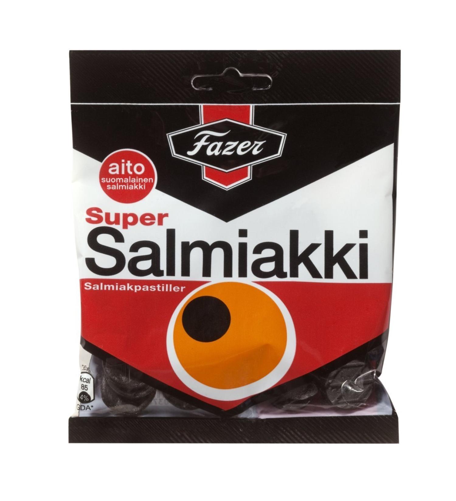 Fazer Super Salmiakki (80g bag)