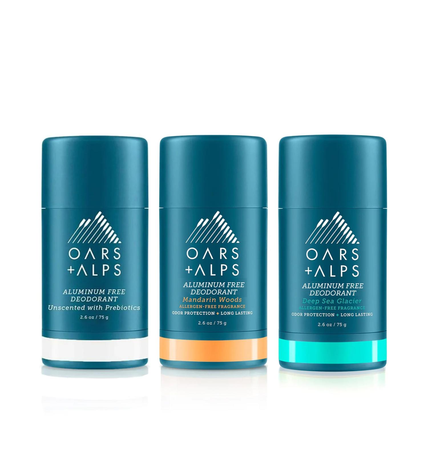 Oars + Alps Aluminum Free Deodorant for Men and Women Dermatologist Tested and for Sensitive Skin Variety 3 Pack 2.6 Oz Each 3ct - Variety - Buy Online on SooperMarket.com