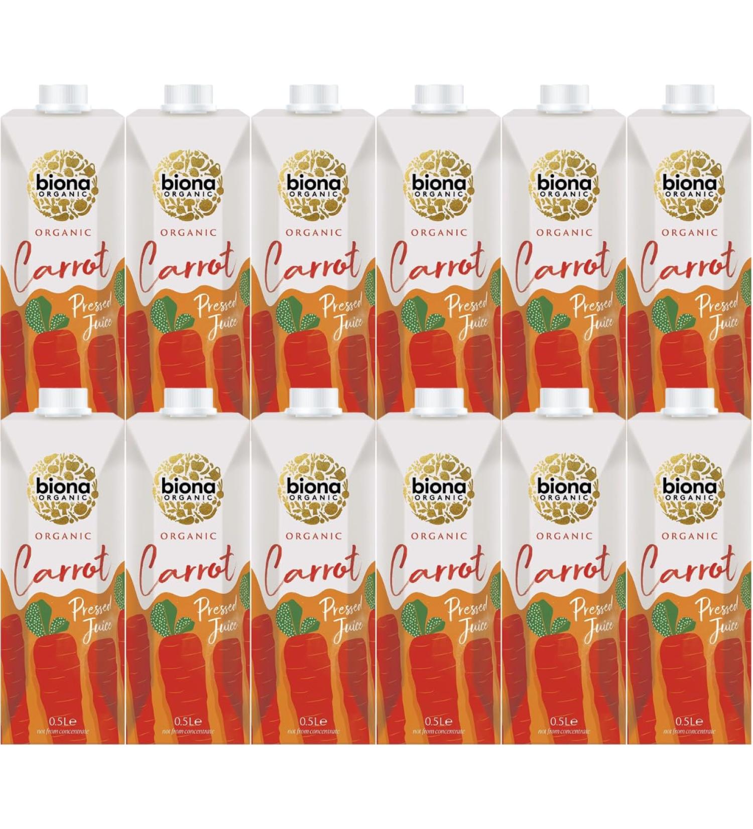 Biona Pressed Carrot Juice 500ml (2 Carrot) Carrot 2