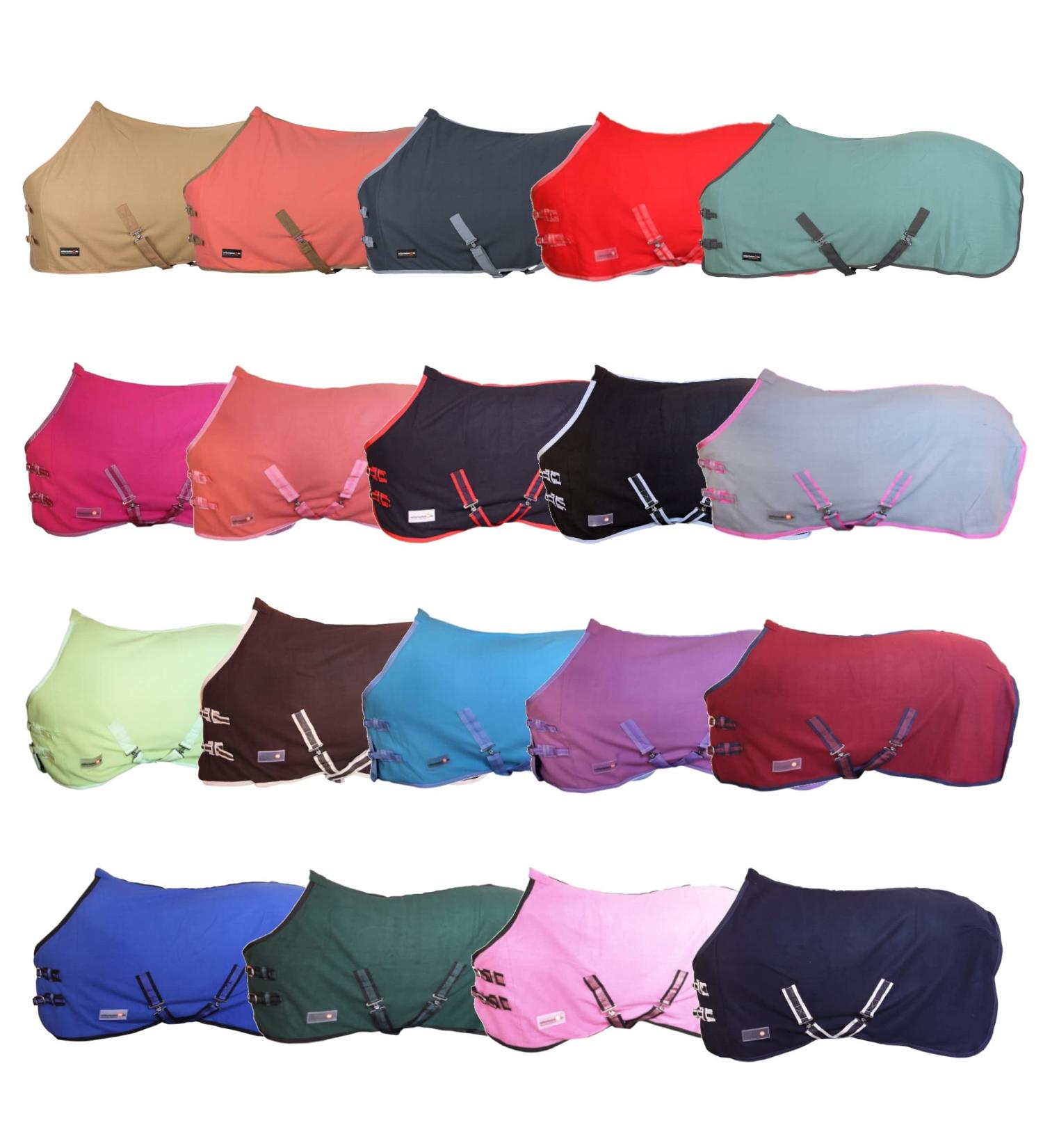 Buy RL24 Sweat Rug BASICLINE - Breathable Fleece Horse Blanket with Cross Strap Transport Blanket in Purple 125cm - Buy Online on SooperMarket.com