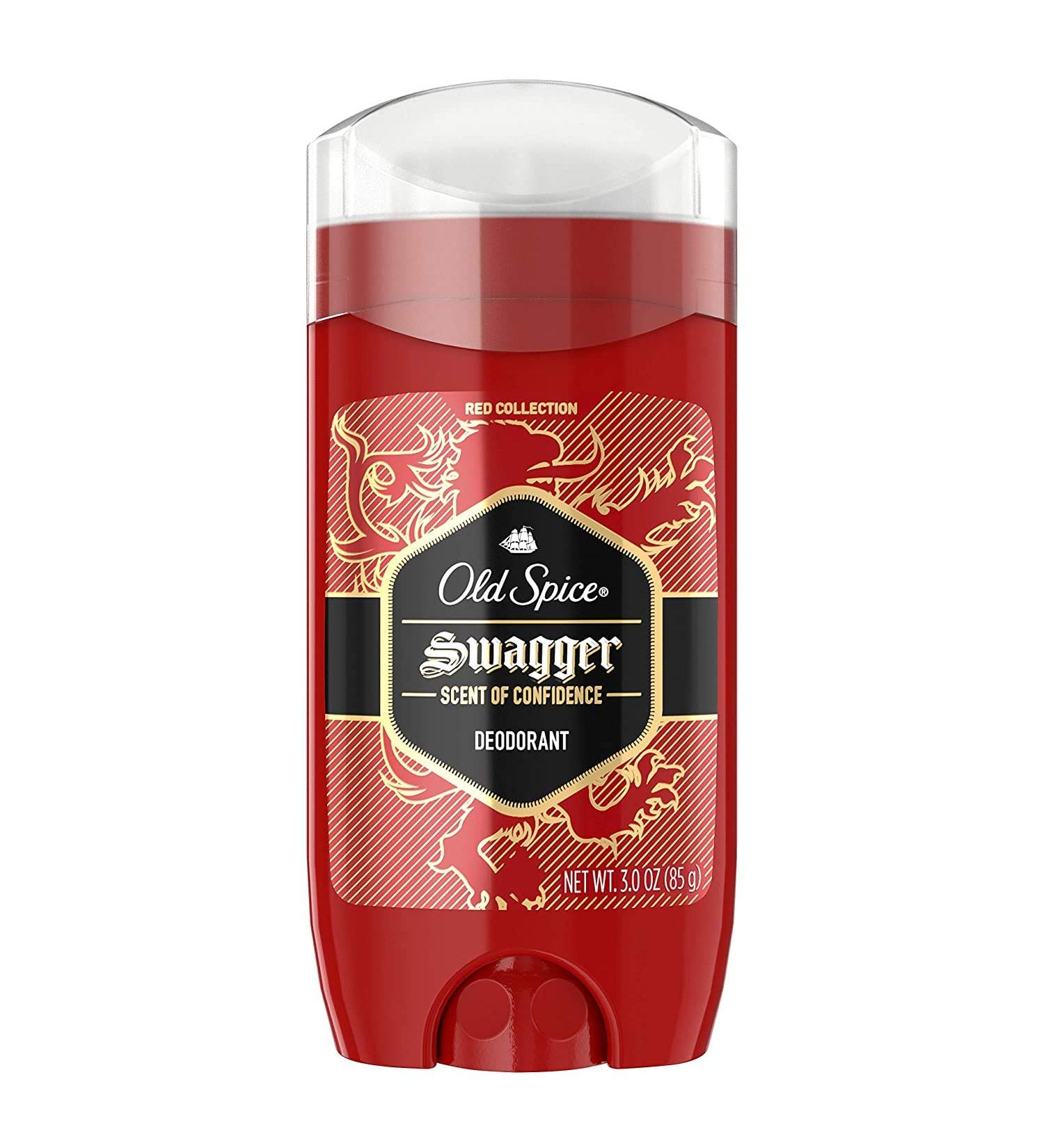 Old Spice Aluminum Free Deodorant for Men  Swagger Confidence and Amberwood  Red Collection  3 Oz