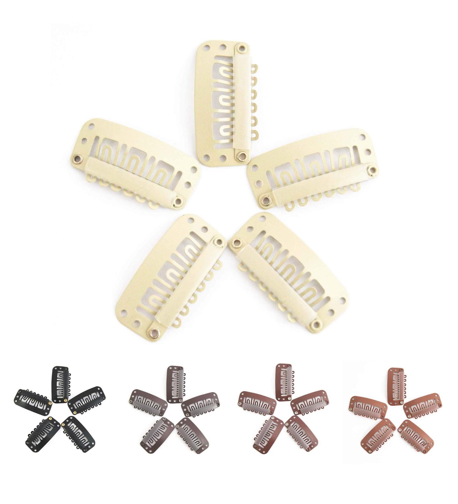 Buy iExtension 20 Beige Clip-in Hair Extensions | Real Hair Wefts & Clips for Durable Wigs - Buy Online on SooperMarket.com