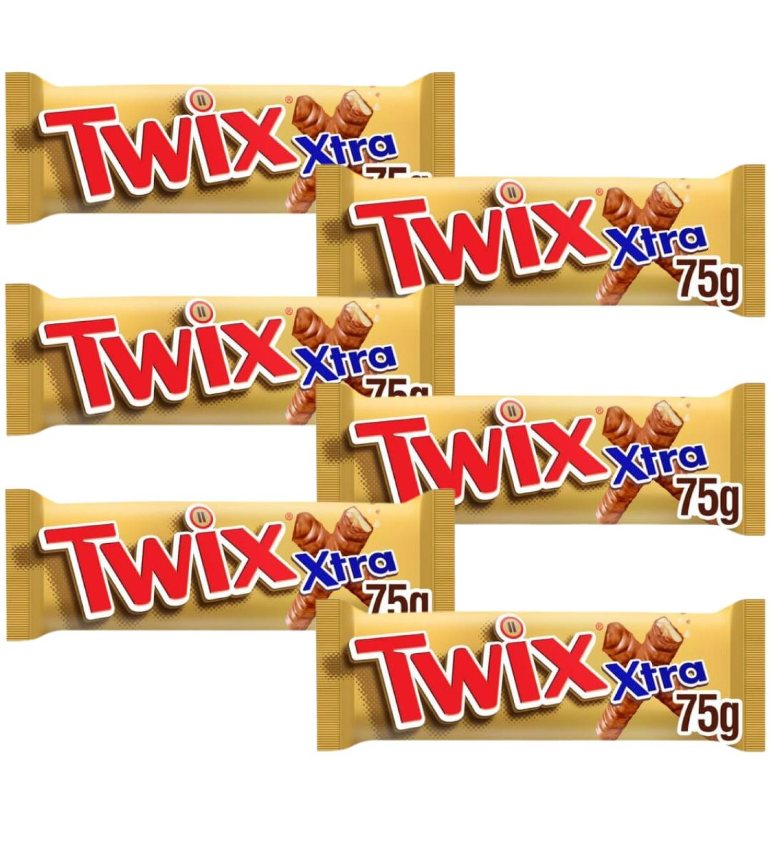 Chocolate Biscuit Bundle With Twix Xtra Chocolate Biscuit Twin Bars 75g (6 Pack)