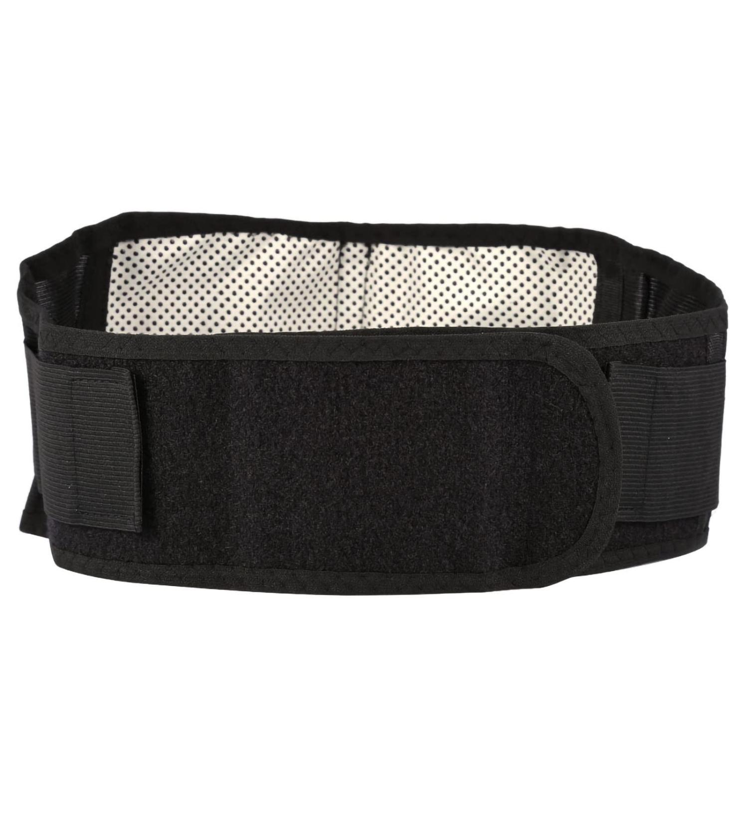 Self-Heating Black Belt | Tourmaline Magnetic Therapy Lumbar Support for Pain Relief - Buy Online on SooperMarket.com
