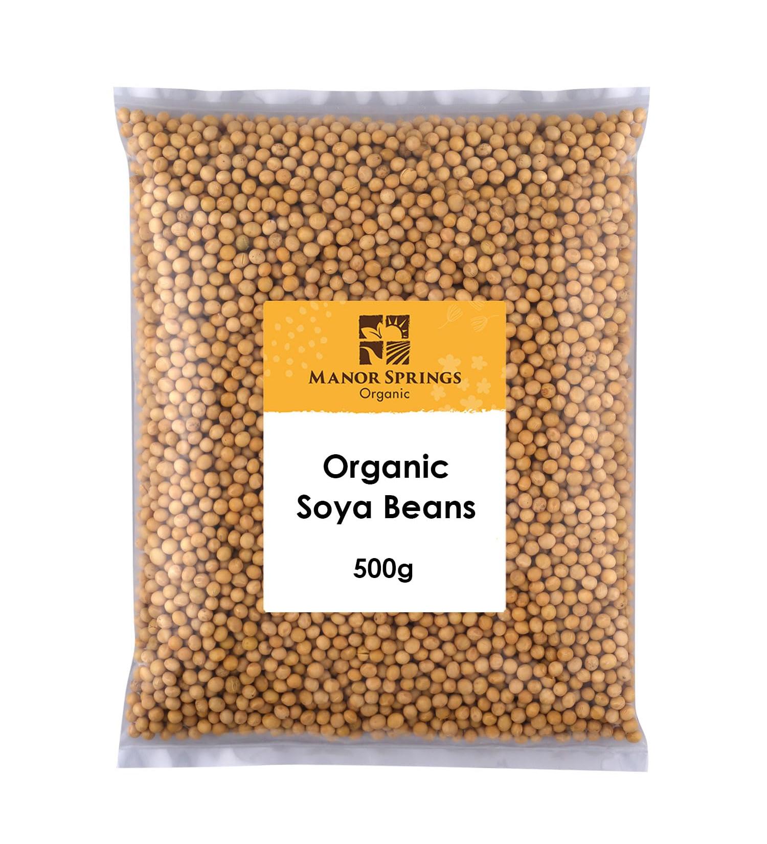 Manor Springs Organic 500g Organic SOYA Beans - Premium Quality - Buy Online on SooperMarket.com