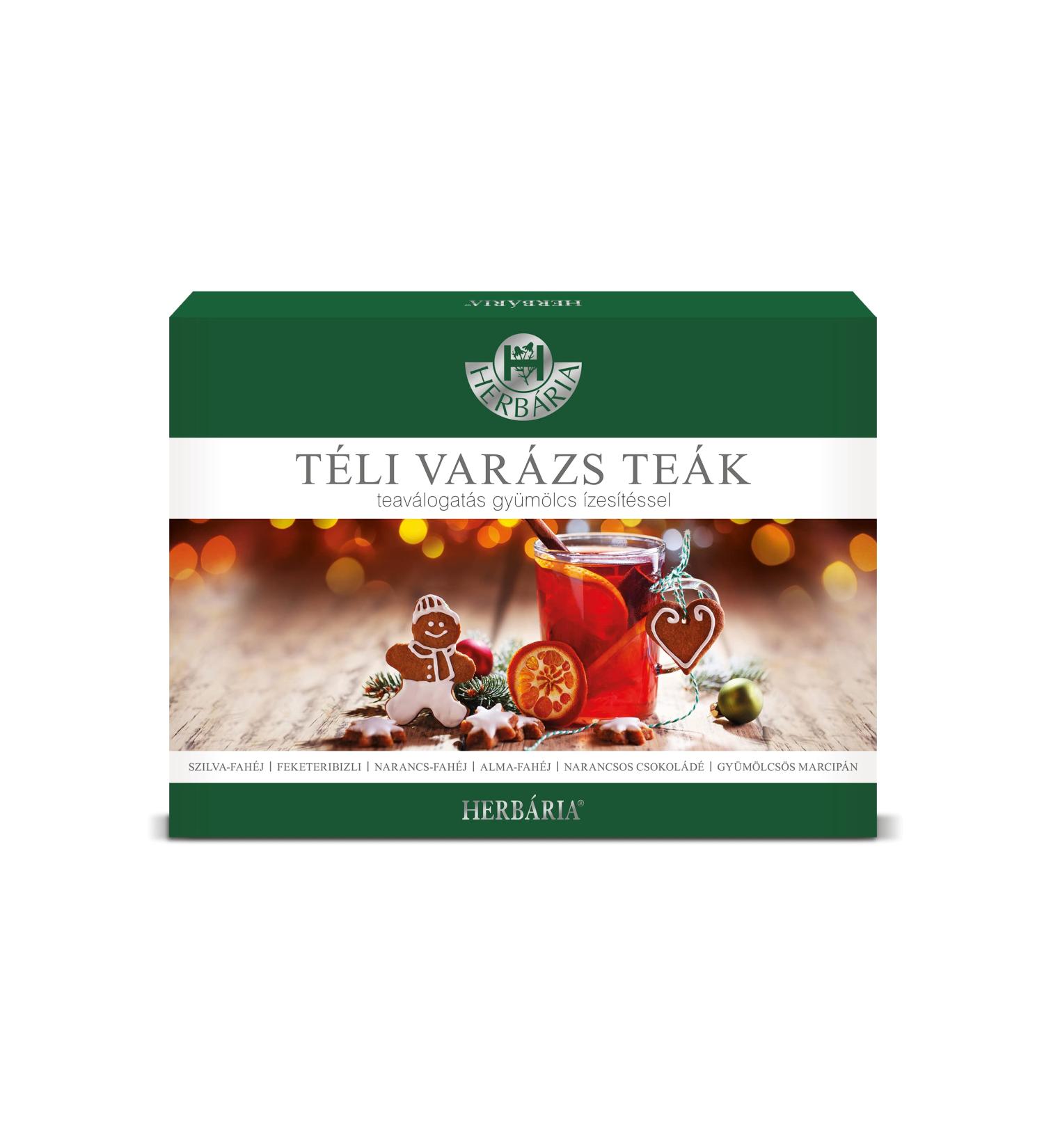 Herbaria Magic Winter Fruit and Herbal Tea Flavoured Selection Gift Box 6 Types 5 Each