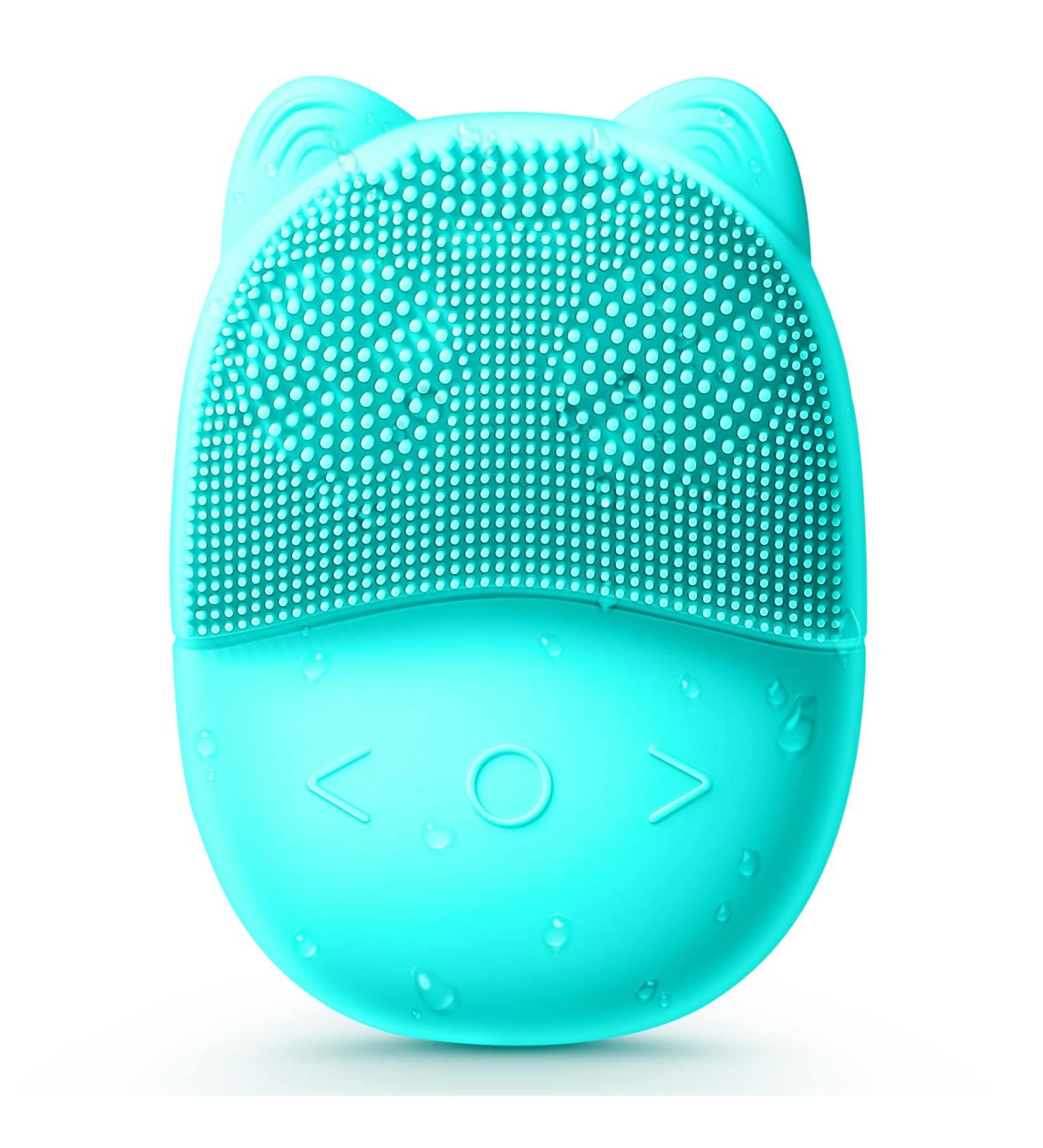 Electric Face Scrubber Silicone Facial Cleansing Brush for Deep Cleanning Exfoliating Waterproof Rechargeble|Vibrating|Massager (Blue) - Buy Online on SooperMarket.com