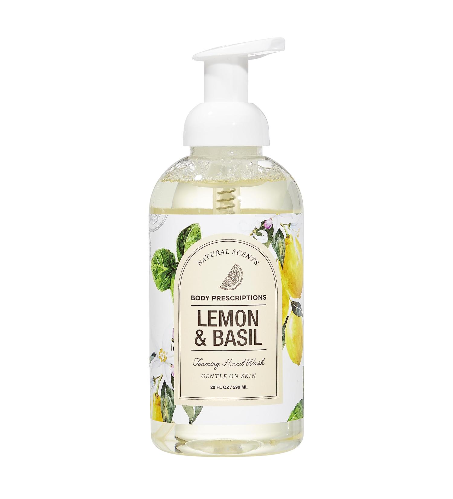 Lemon & Basil Foaming Hand Soap | Gentle Deep Cleansing 590 ML - Buy Online on SooperMarket.com