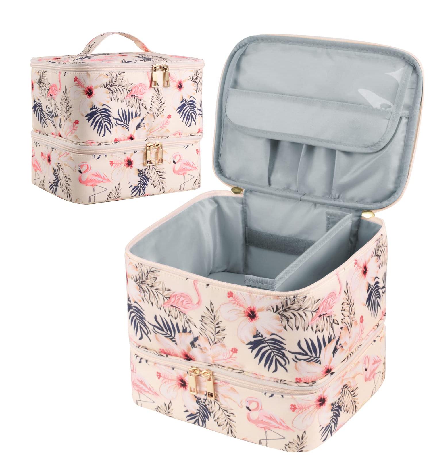 Buru s Double-Layer Nail Polish Organizer & Dryer Case - Holds 27 Bottles - Flamingo Yellow - Buy Online on SooperMarket.com