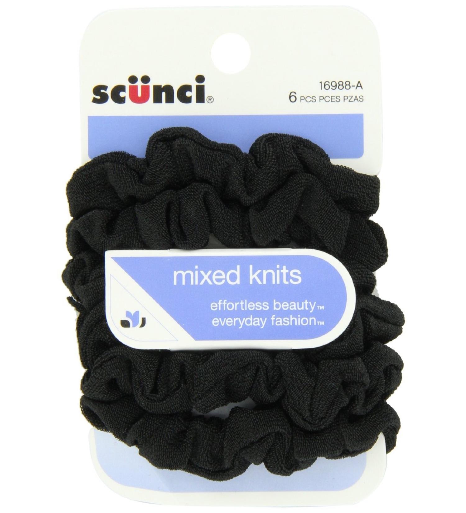 Scunci Black Mini Slinky Twisters 18 Count - Pack of 3 | Effortless Beauty Hair Accessories - Buy Online on SooperMarket.com